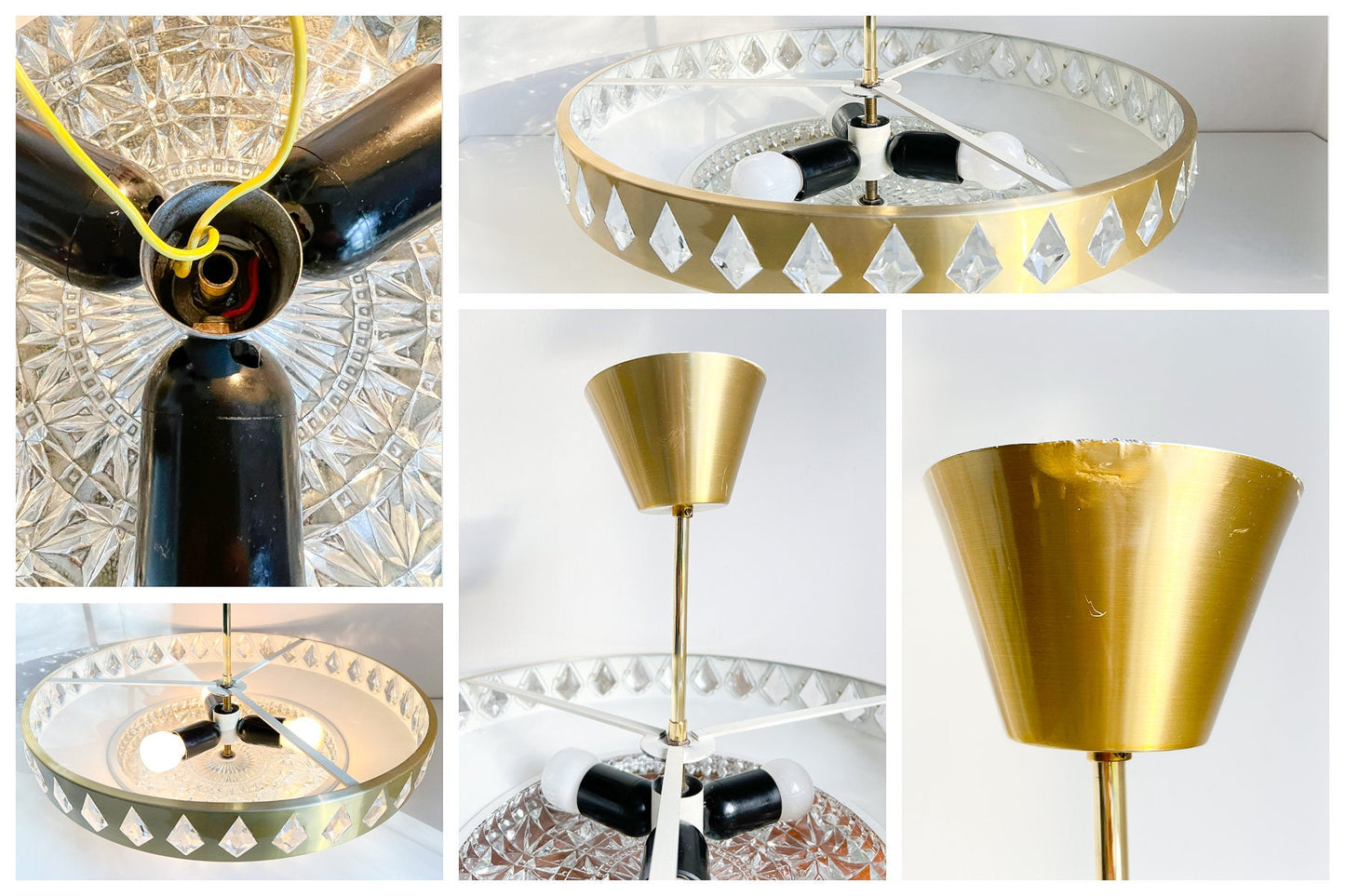 Vintage Pendant Lamp by Vitrika | Mid-Century Modern