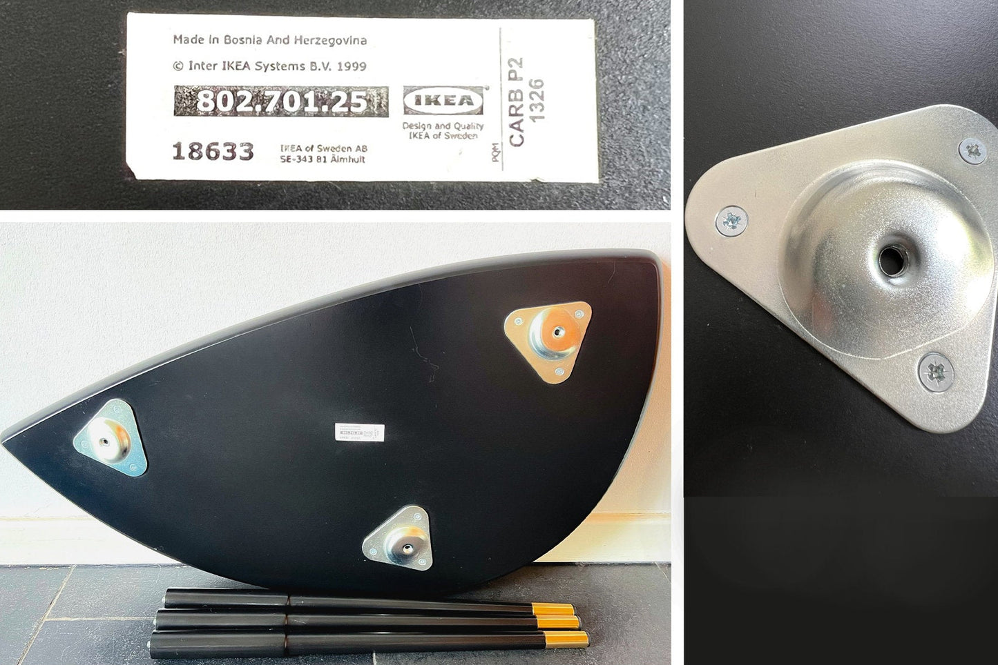 Vintage IKEA Lövbacken Side / Coffee Table by Gillis Lundgren | Mid-Century Scandinavian, Y2K