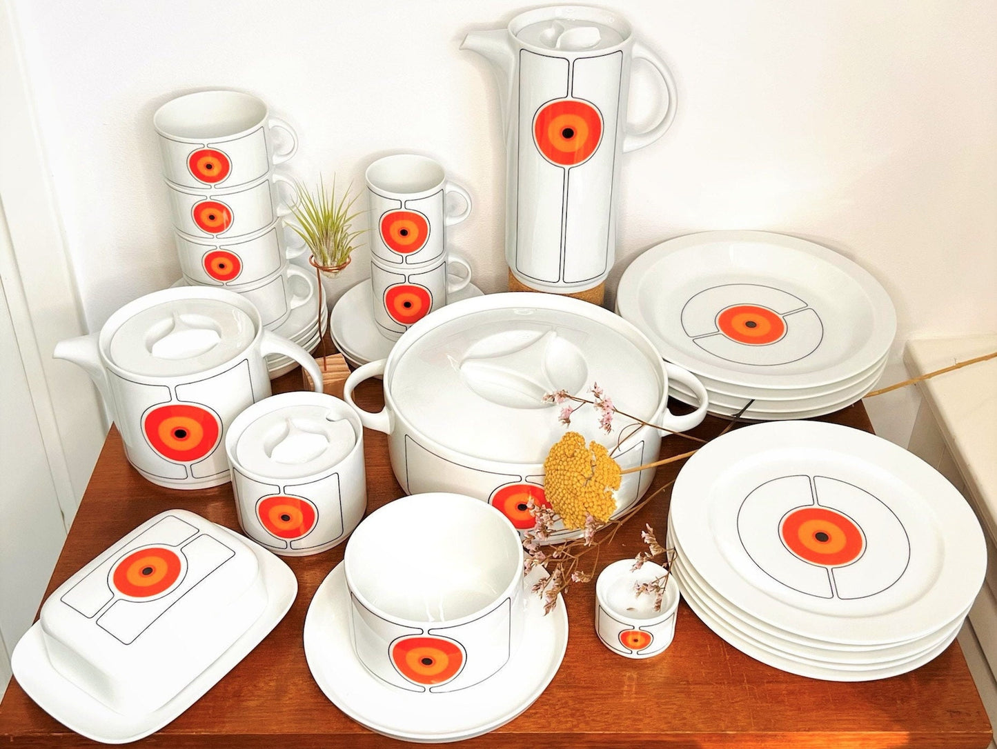 Vintage Thomas Rosenthal Eclipse Bowl with Saucer | Mid-Century, 1970s