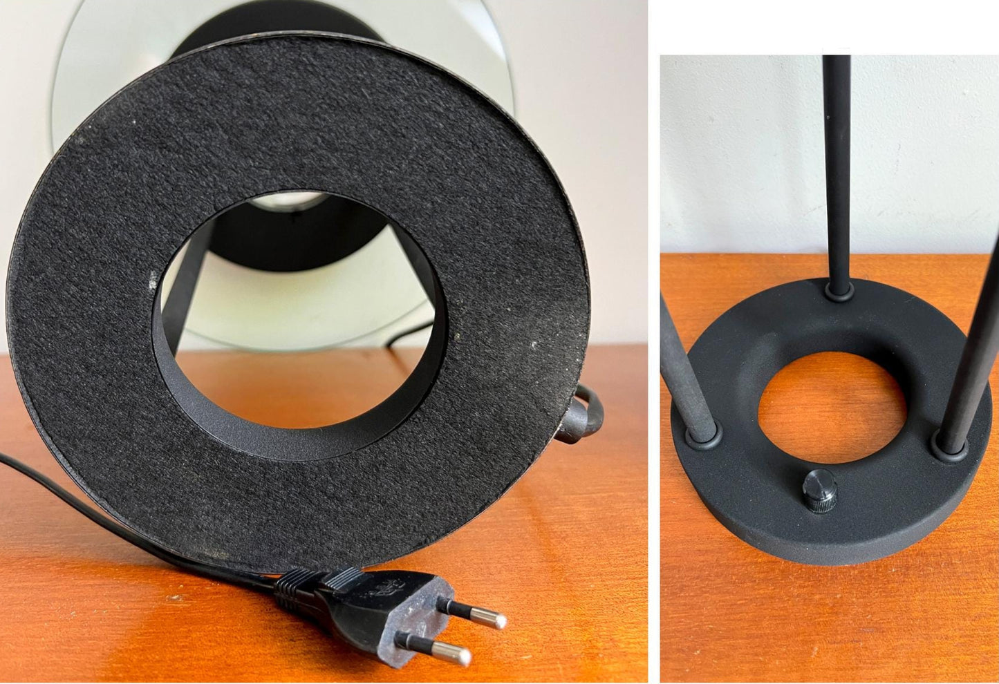 Vintage Saturn Banker's Desk Lamp by Robert Sonneman | Space Age Style, 1980s