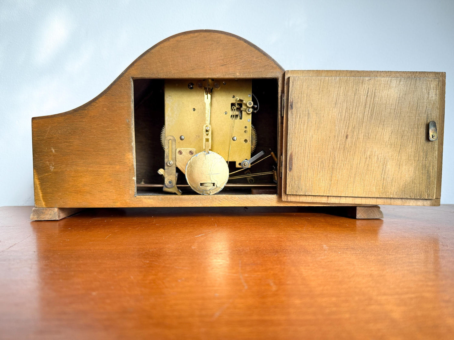 Vintage Kieninger Table / Chimney Clock | Mid-Century, 1950s