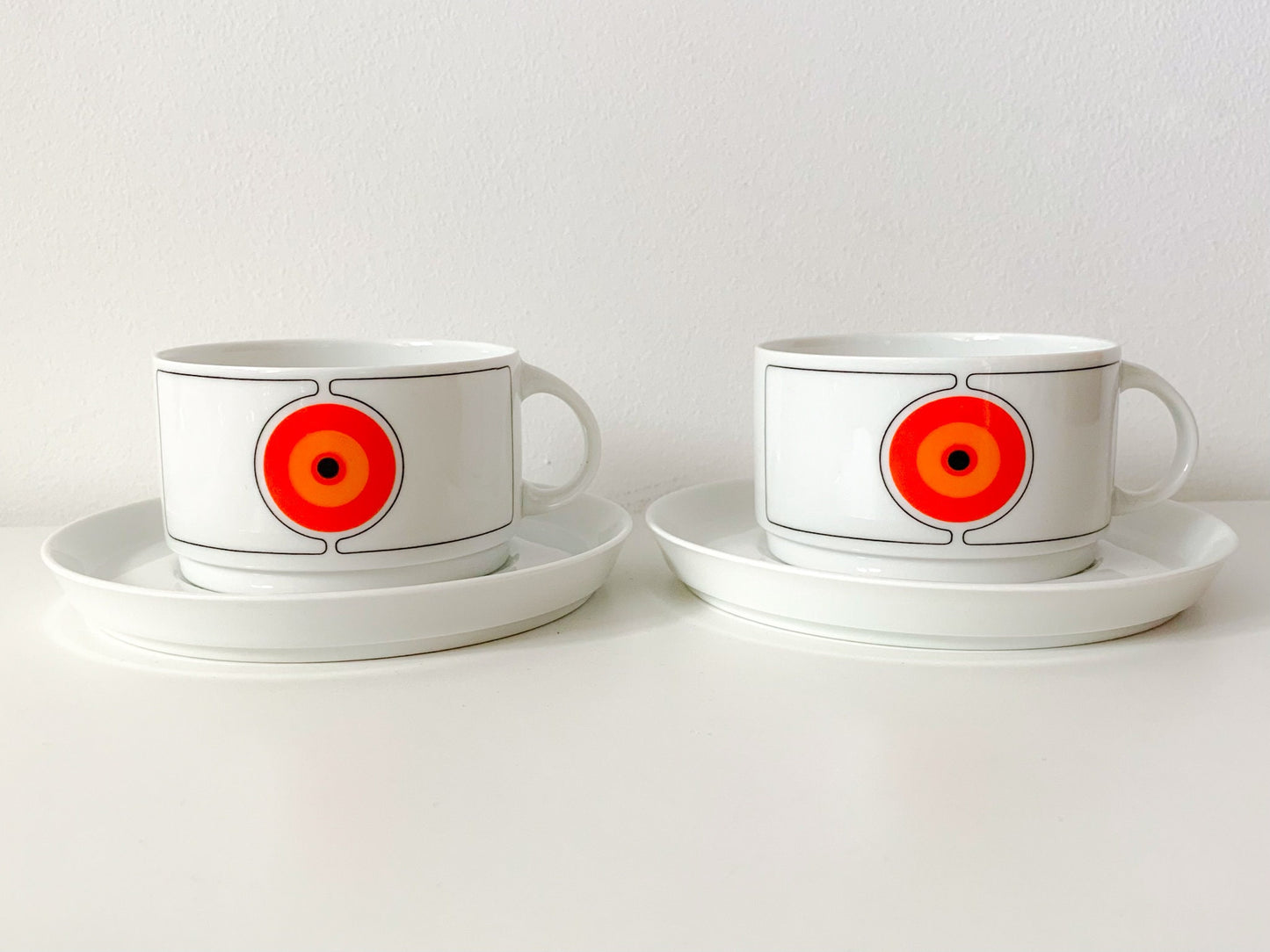 Vintage Thomas Rosenthal Eclipse set tea cup / coffee cup + saucer | Mid-Century, 1970s