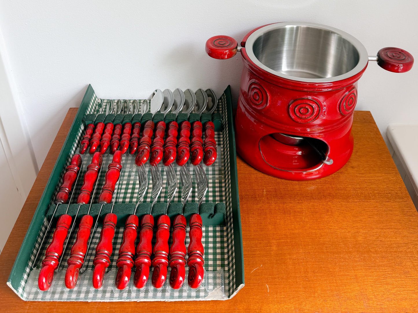 Vintage Wilkens Tirol Cutlery Set with Fondue Pot | Mid-Century, 1970s