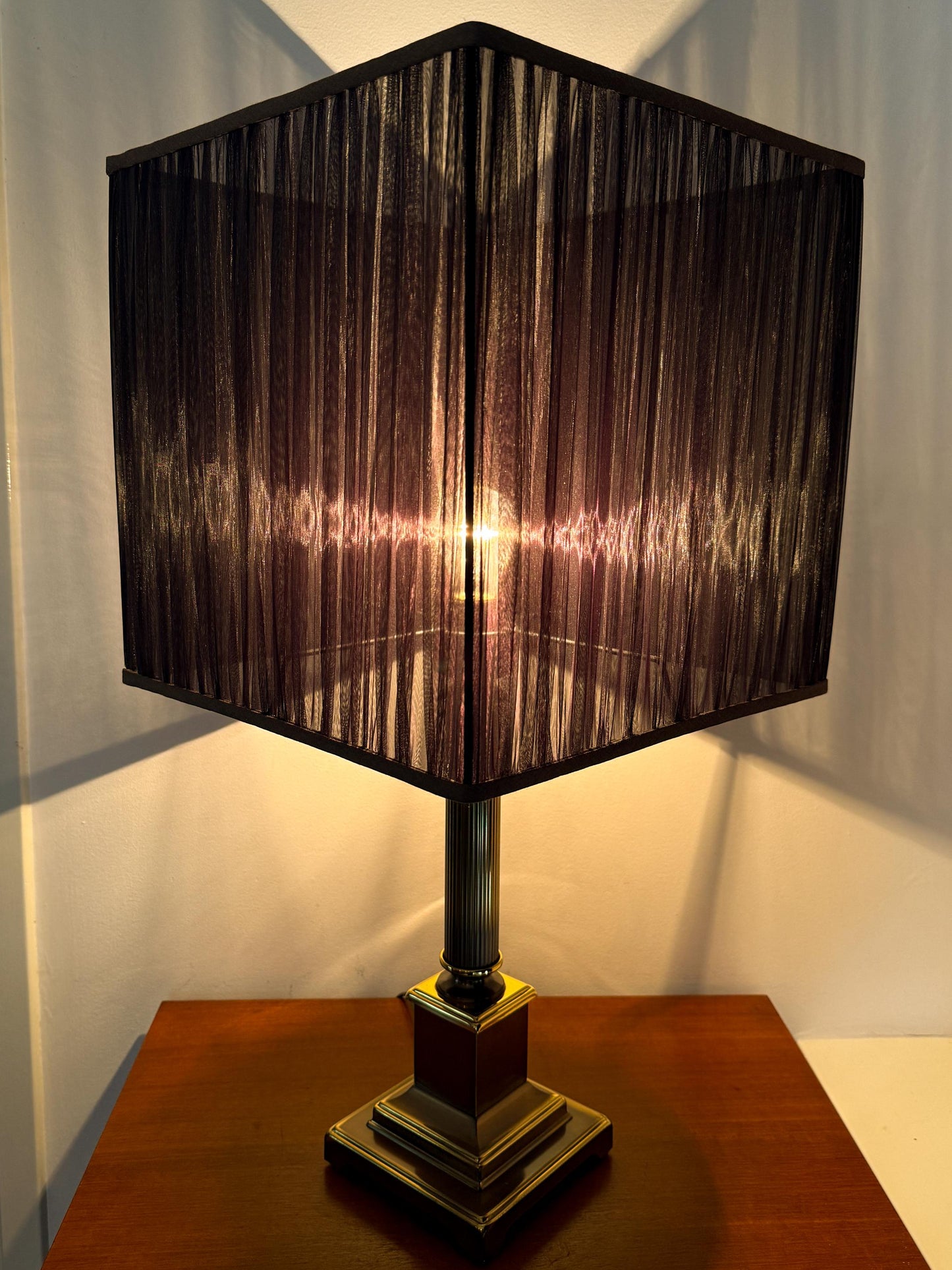 Herda Amsterdam Brass XL Table Lamp | Mid-Century Hollywood Regency, 1960/70s