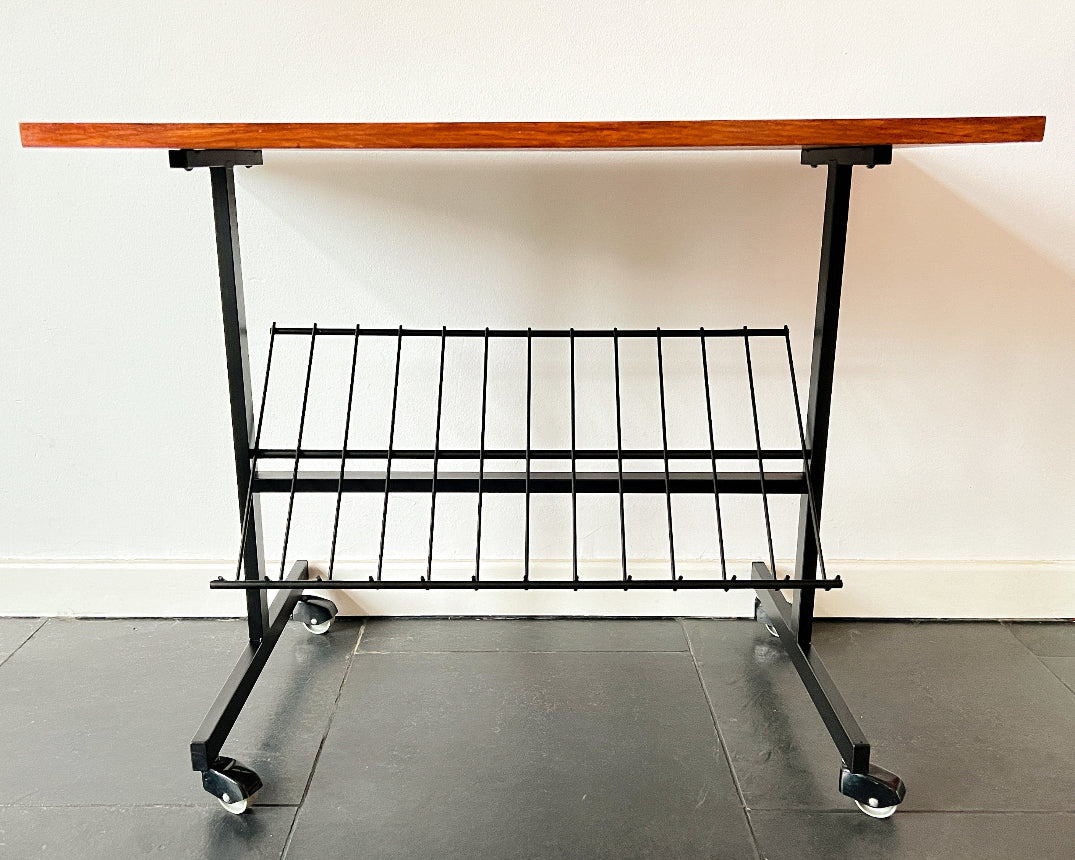 Vintage Mid-Century Wheeled TV Table / Trolley | Mid-Century Modern, 1960-70s