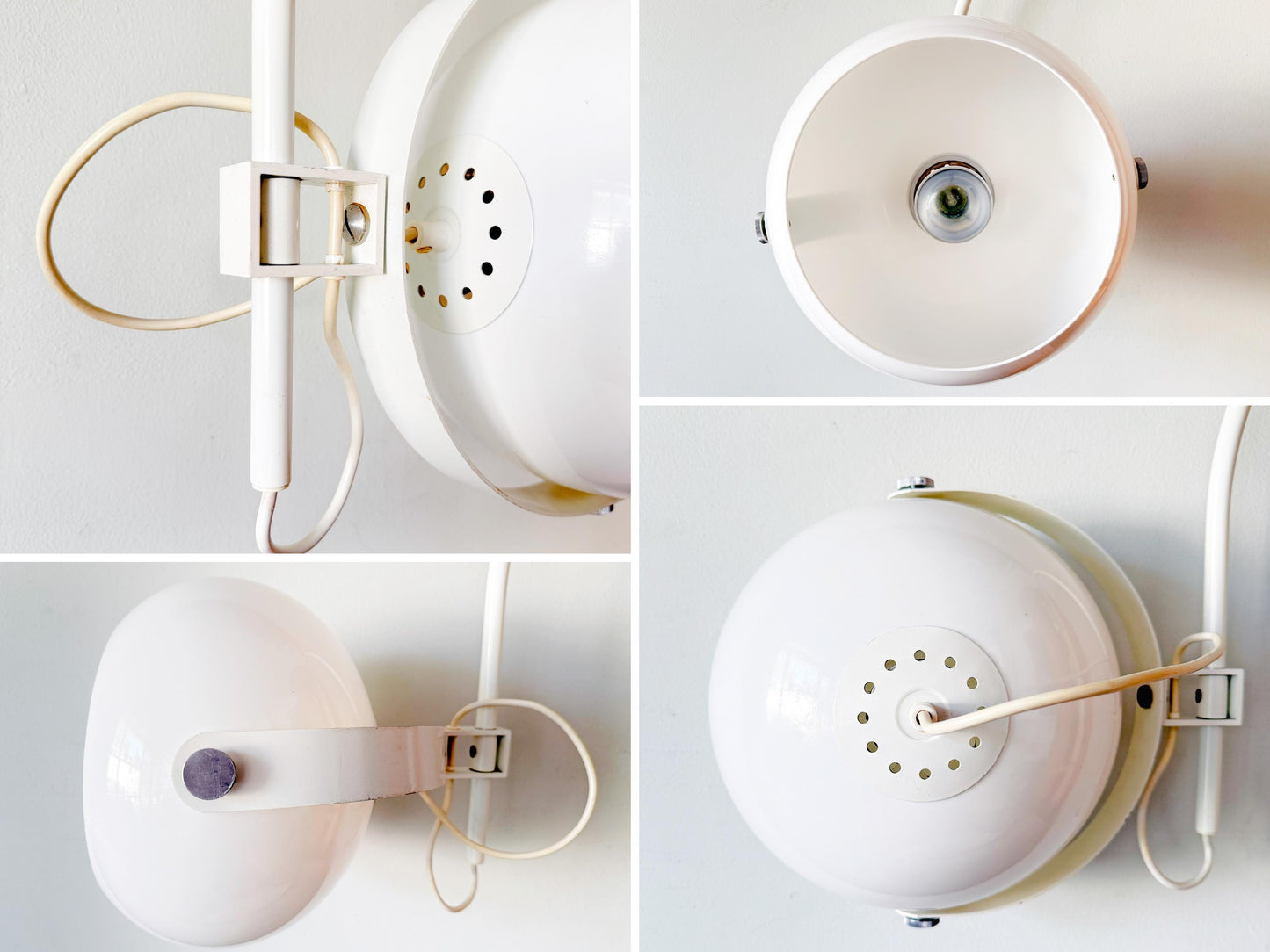 Dijkstra Mushroom Arc Wall Lamp | Mid-Century Space Age, 1970s