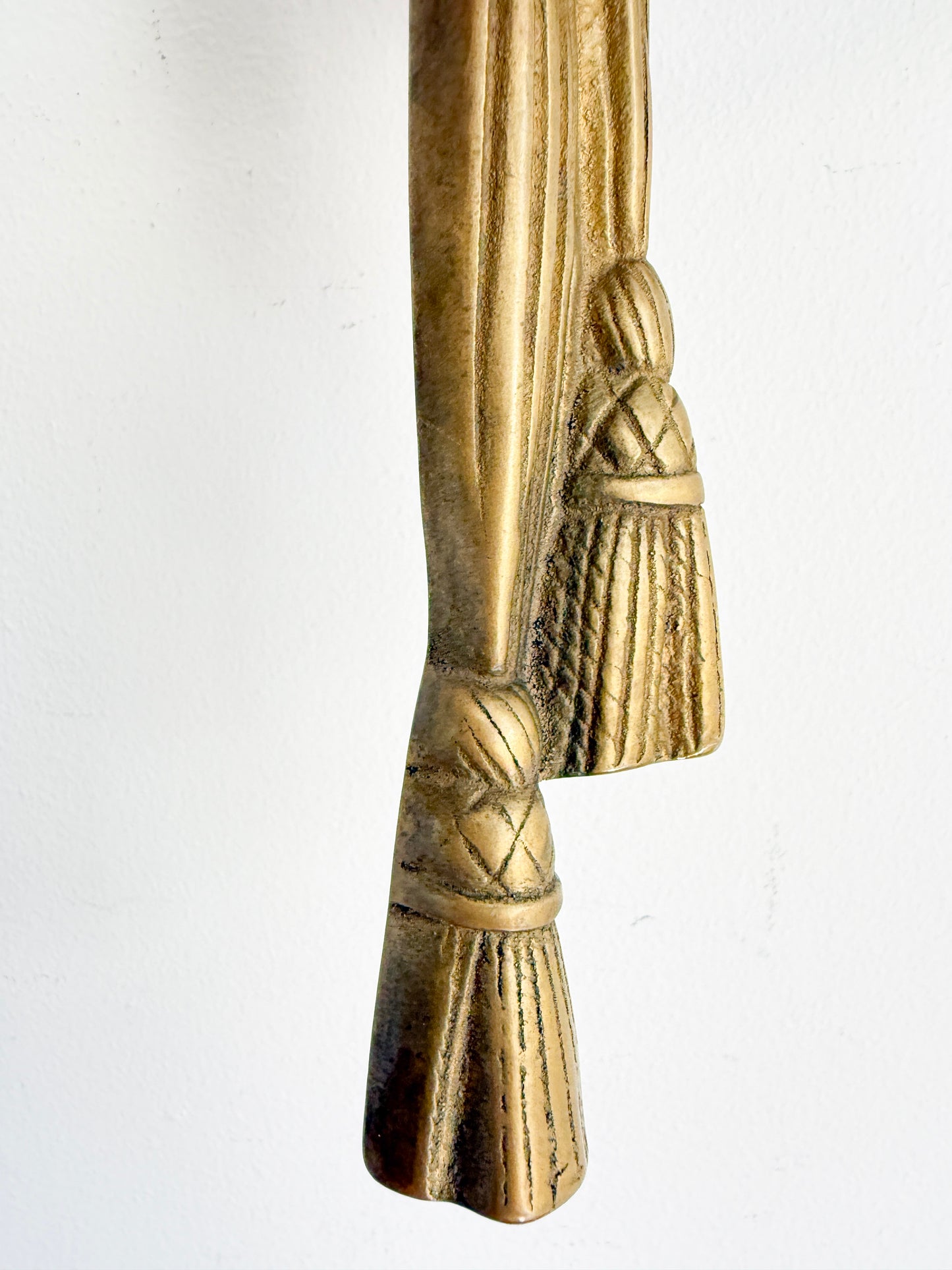 Vintage Brass Double Wall Candle Sconce | Neoclassical Style, Mid-20th Century