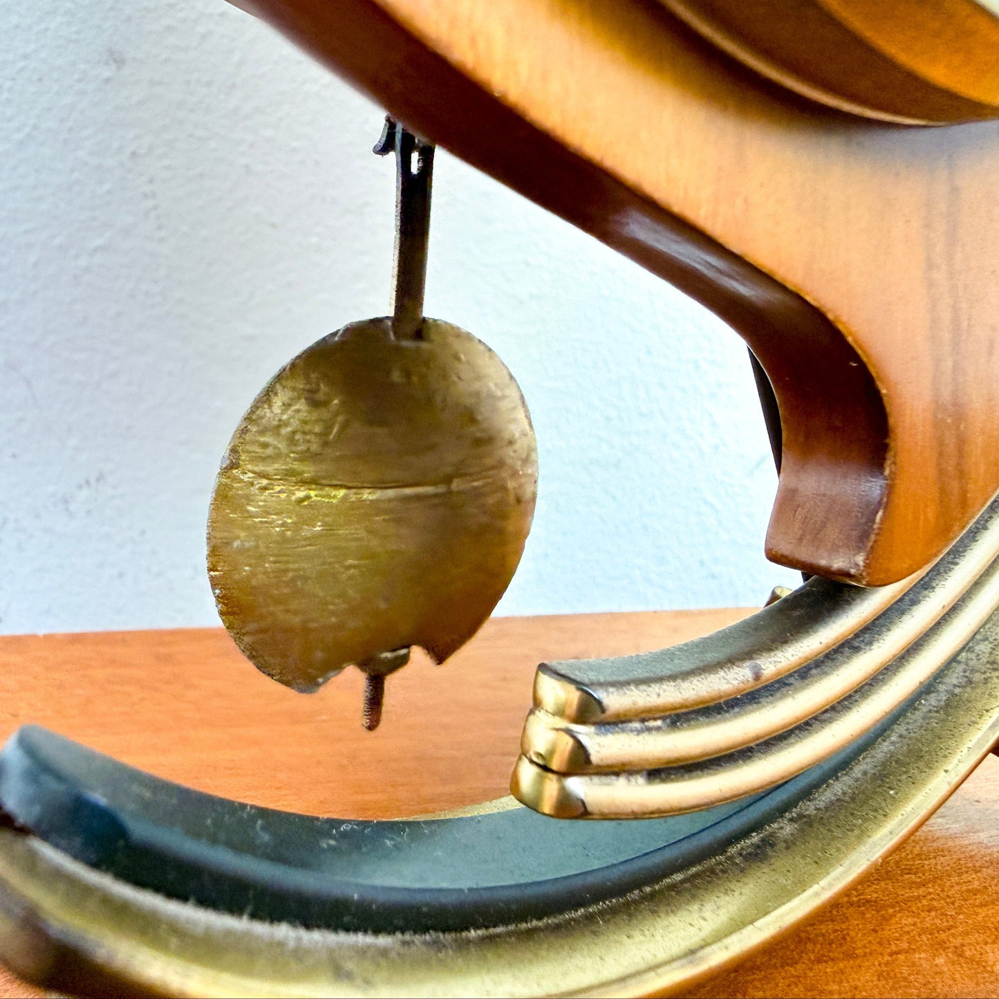 Vintage Orfac Sculptural Mantel Clock | Mid-Century Modern, Mid 20th Century