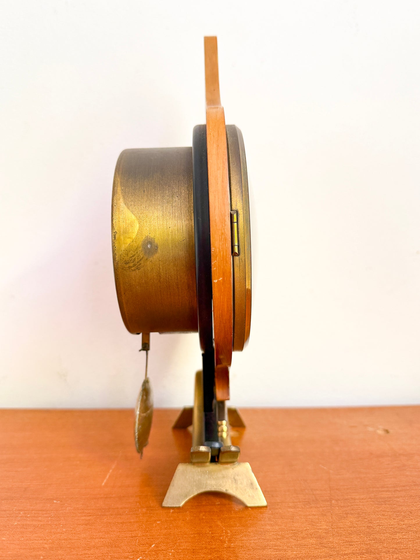 Vintage Orfac Sculptural Mantel Clock | Mid-Century Modern, Mid 20th Century