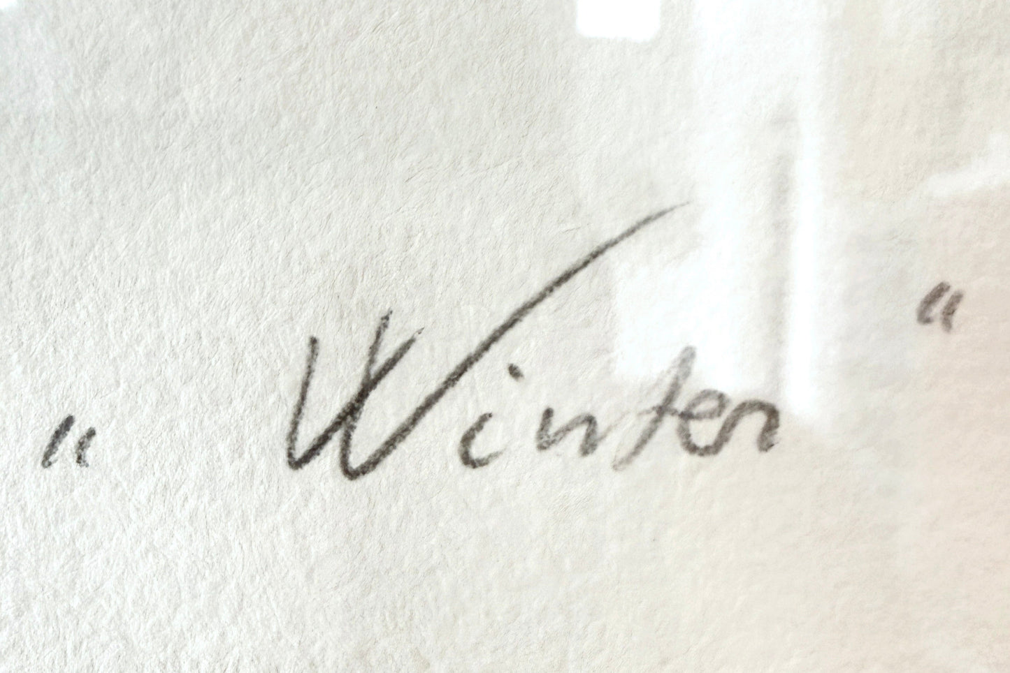 Vintage Relief Artwork “Winter” (14/50) by Leentje Linders | Figurative Contemporary, 1989