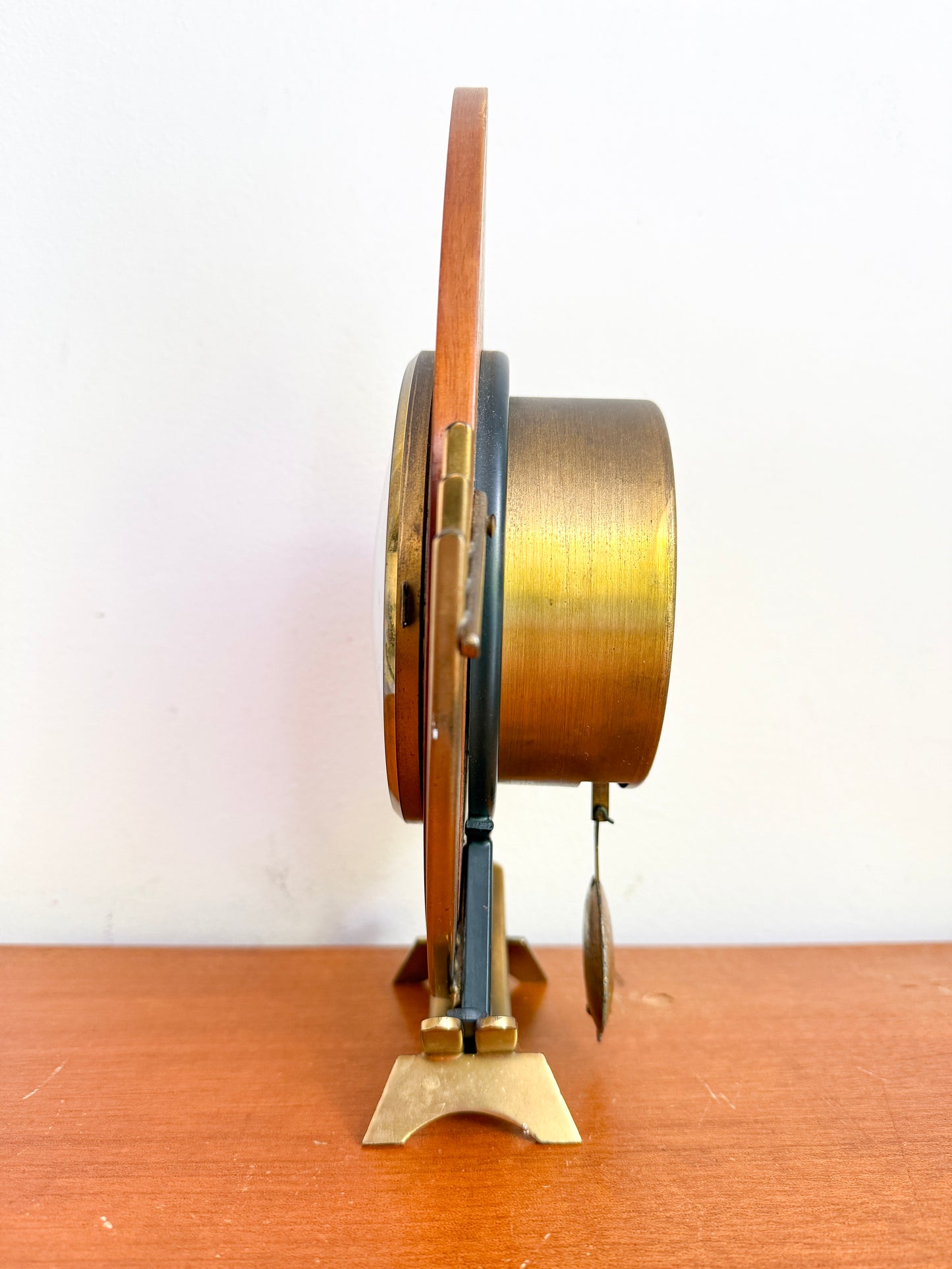 Vintage Orfac Sculptural Mantel Clock | Mid-Century Modern, Mid 20th Century