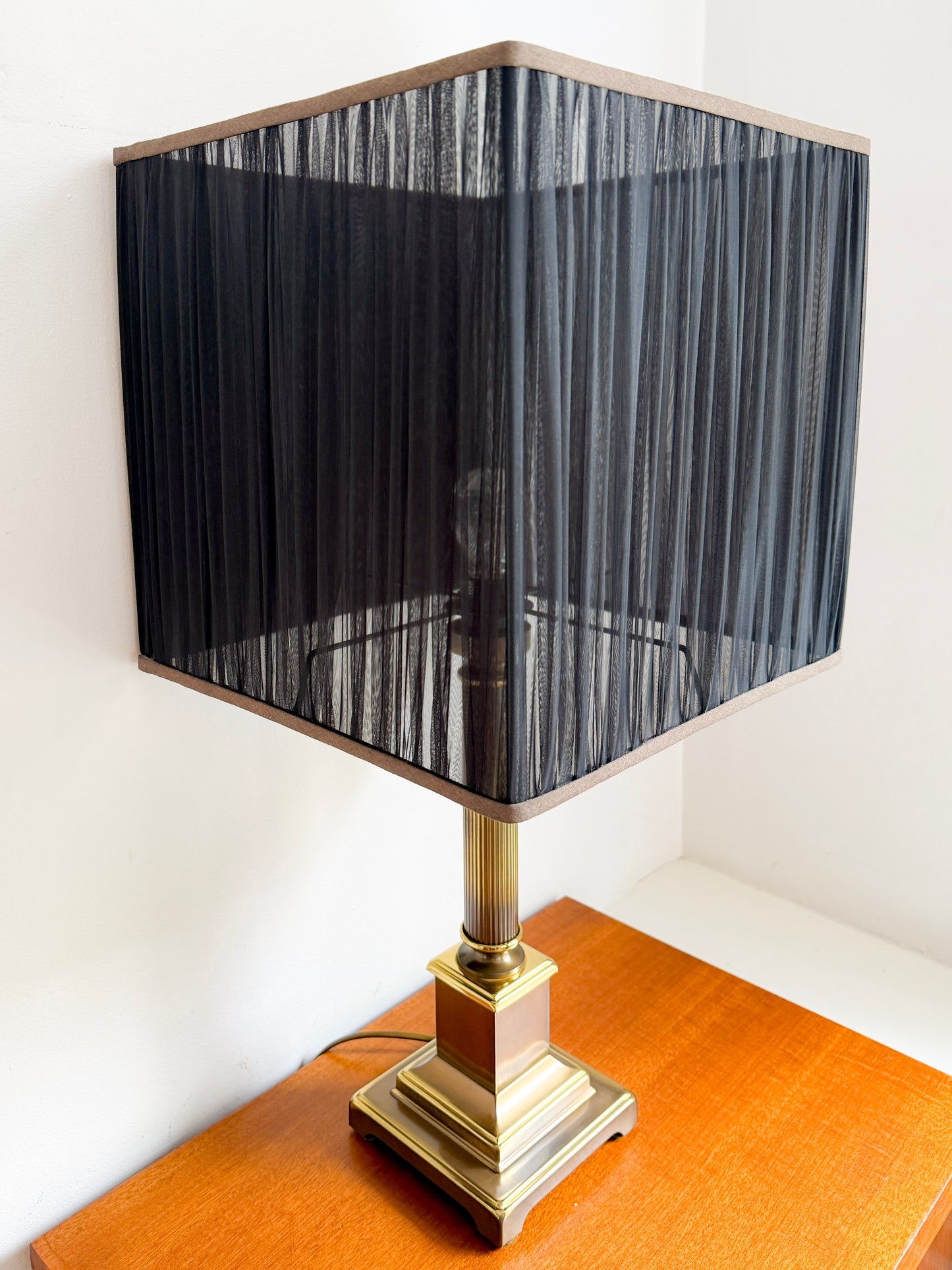 Herda Amsterdam Brass XL Table Lamp | Mid-Century Hollywood Regency, 1960/70s