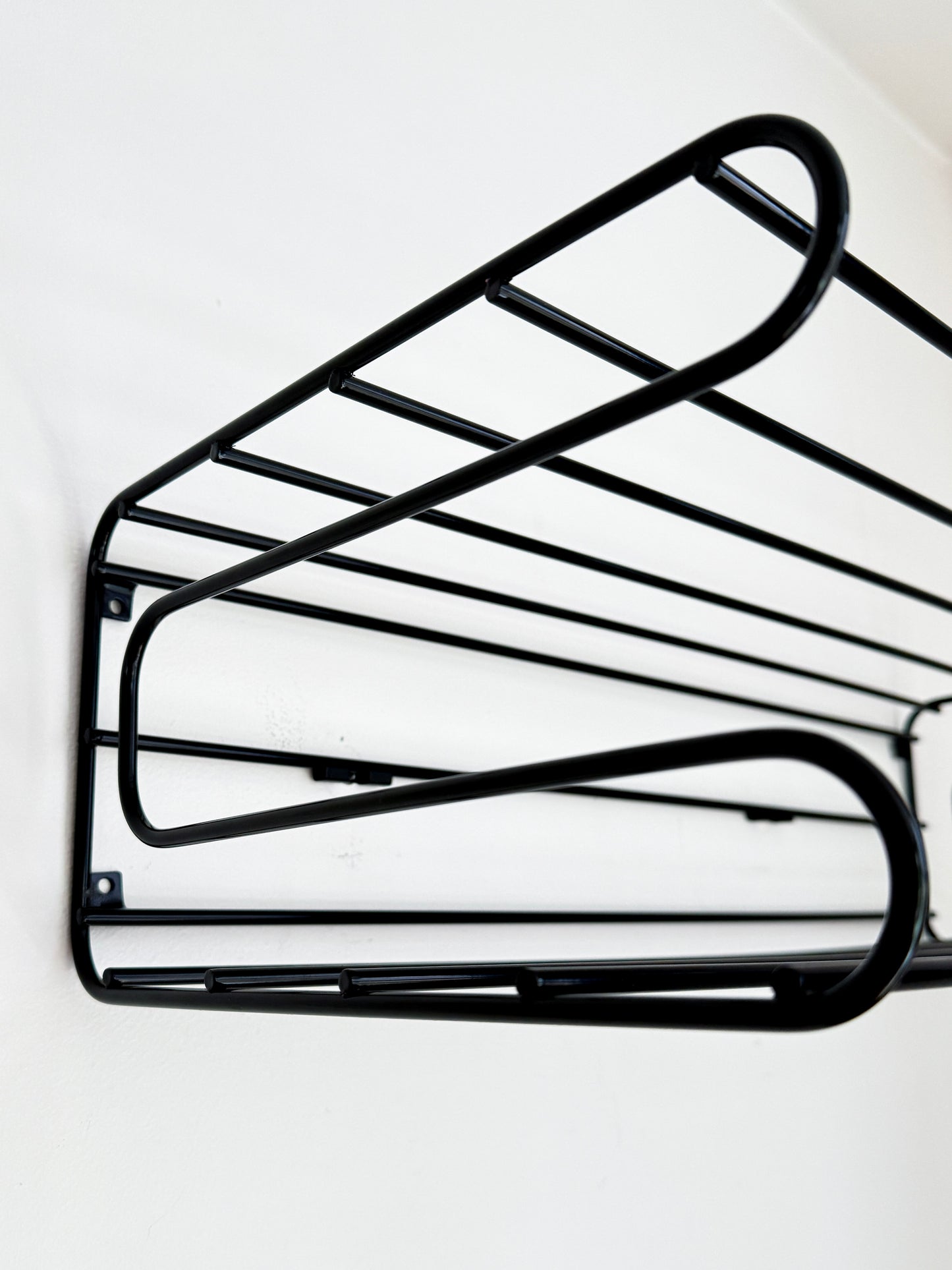 Vintage IKEA FRÄN Wall-Mounted Shoe Rack and Coat Hook | Scandinavian Modern, 1980/90s