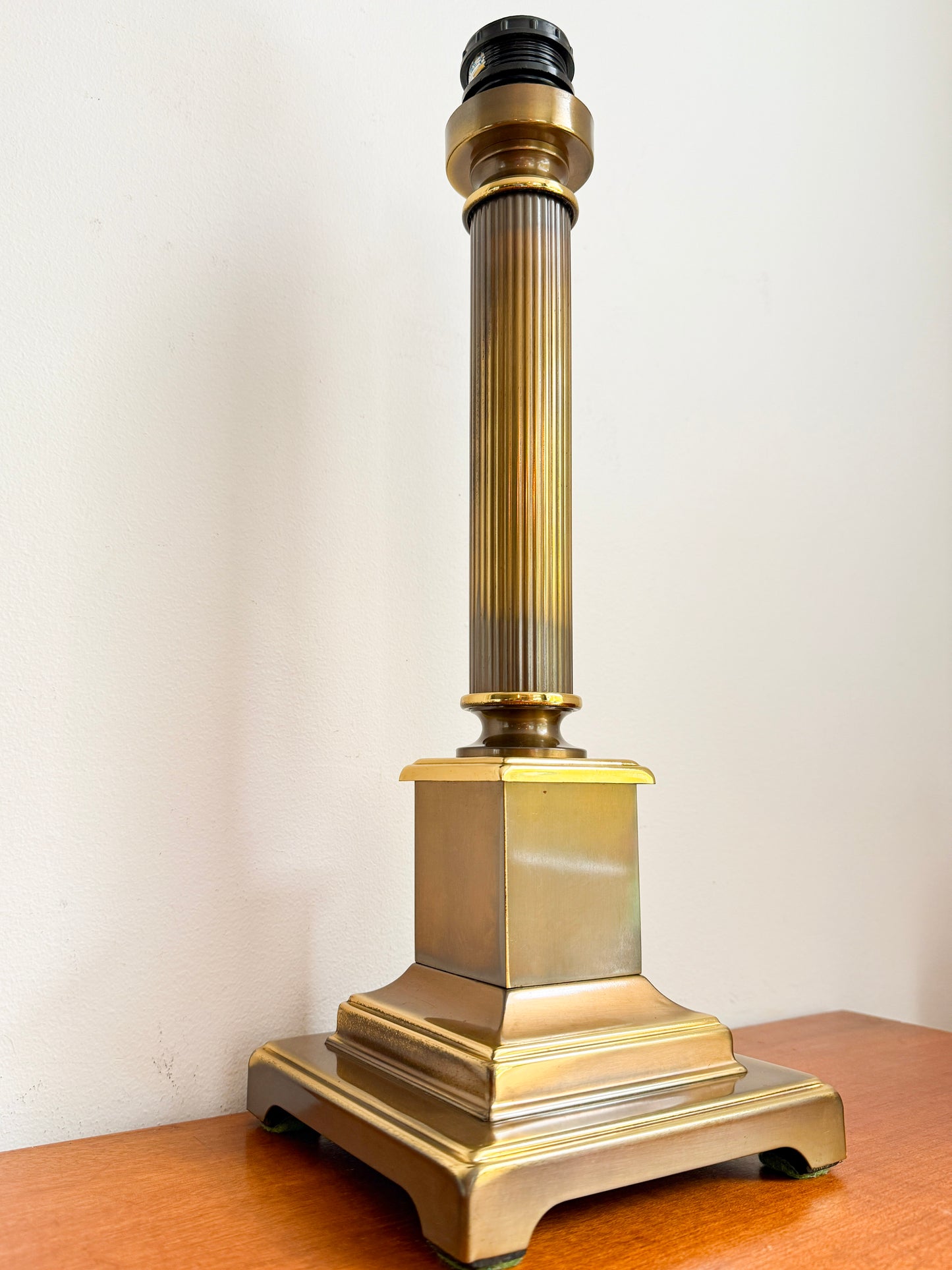 Herda Amsterdam Brass XL Table Lamp | Mid-Century Hollywood Regency, 1960/70s