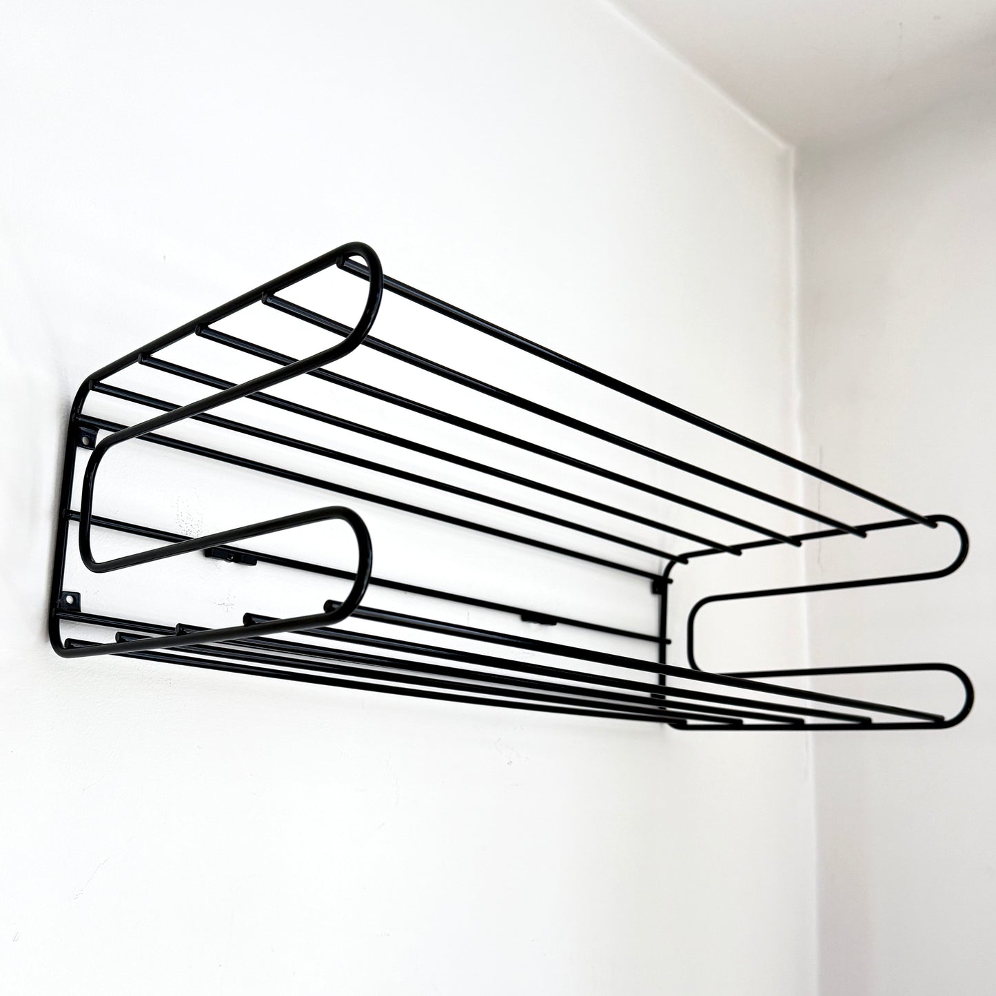 Vintage IKEA FRÄN Wall-Mounted Shoe Rack and Coat Hook | Scandinavian Modern, 1980/90s