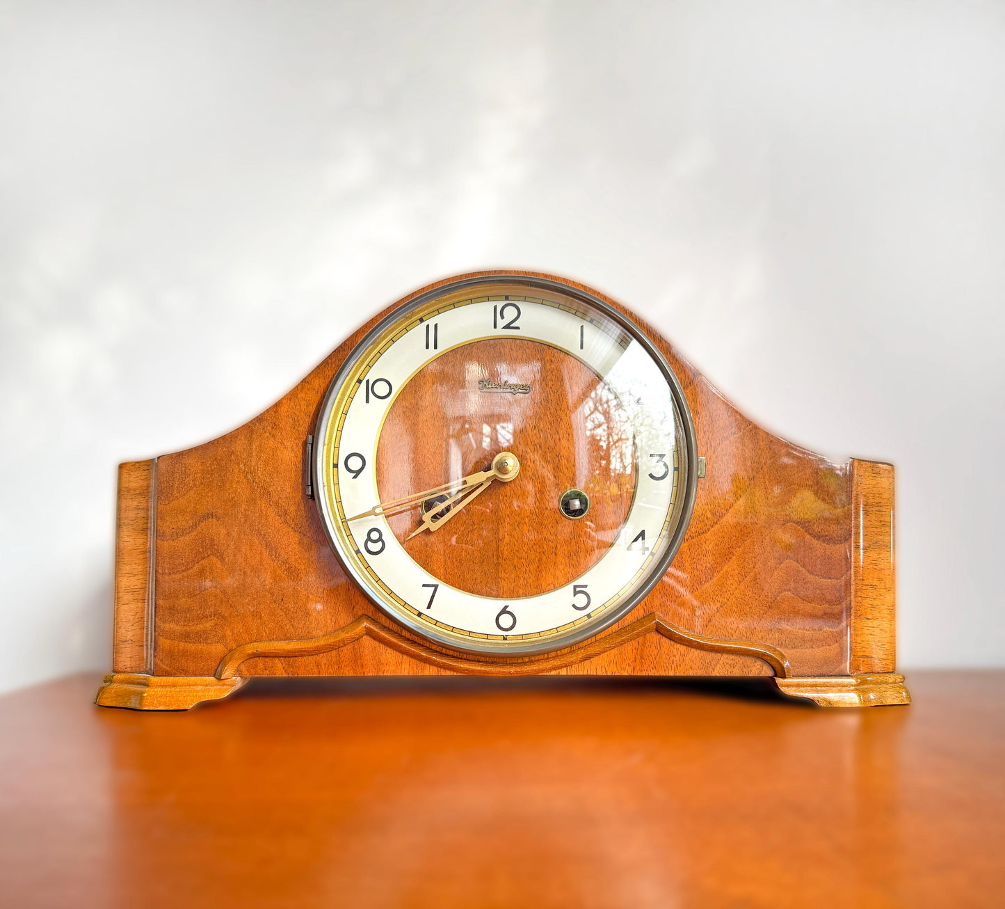 Vintage Kieninger Table / Chimney Clock | Mid-Century, 1950s