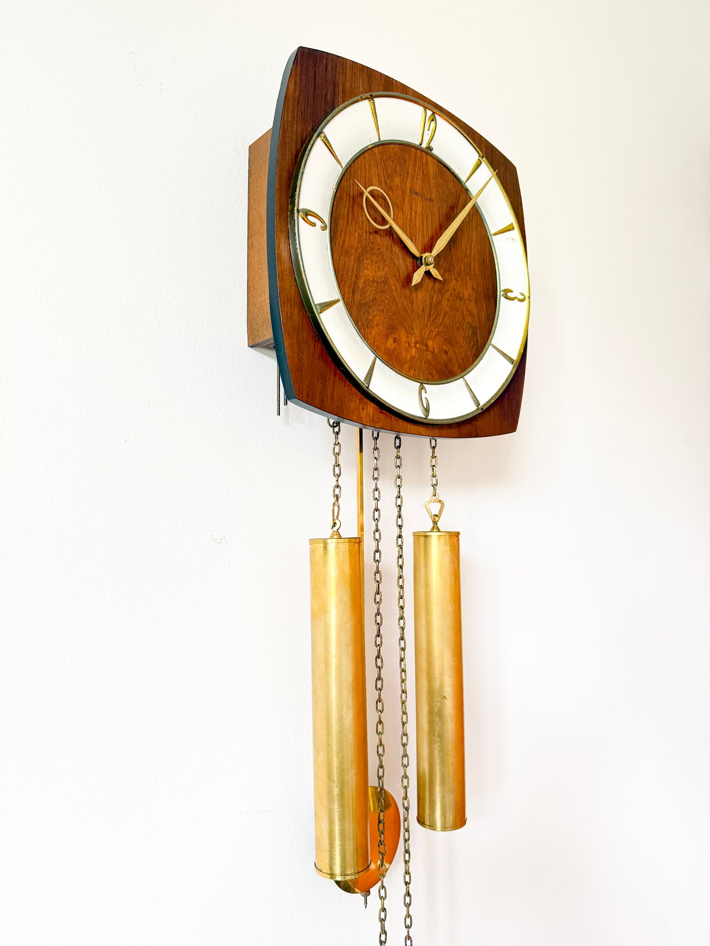 Vintage Wall Clock with Pendulum by Kieninger | Mid-Century Modern, 1960/70s