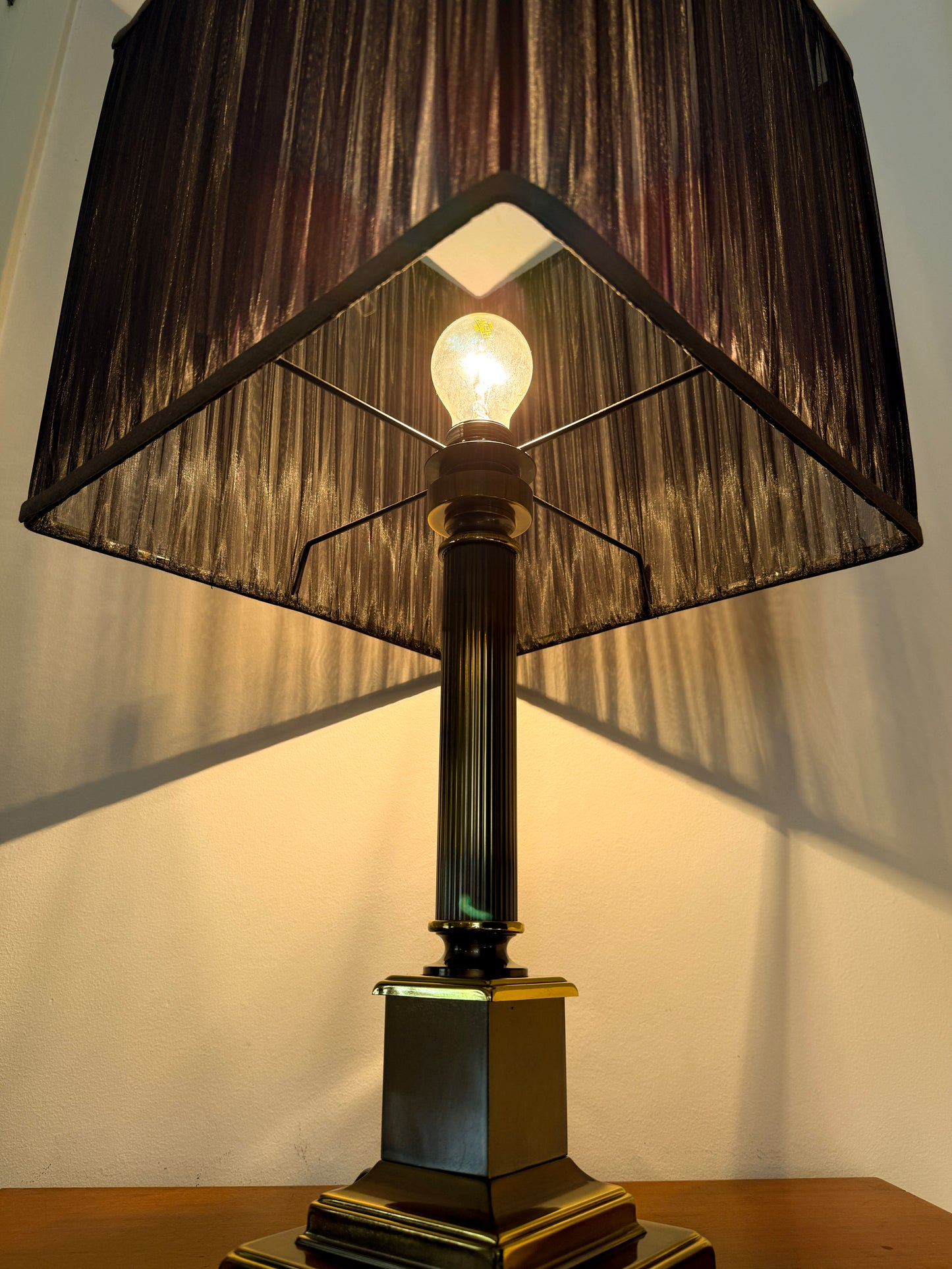 Herda Amsterdam Brass XL Table Lamp | Mid-Century Hollywood Regency, 1960/70s