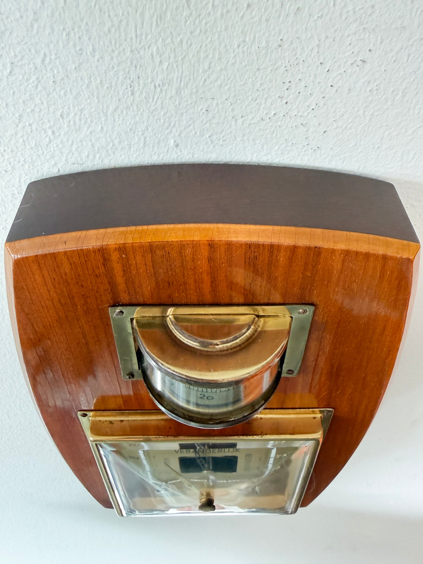 Vintage Wall Barometer with Thermometer | Mid-Century Modern, Mid-20th century