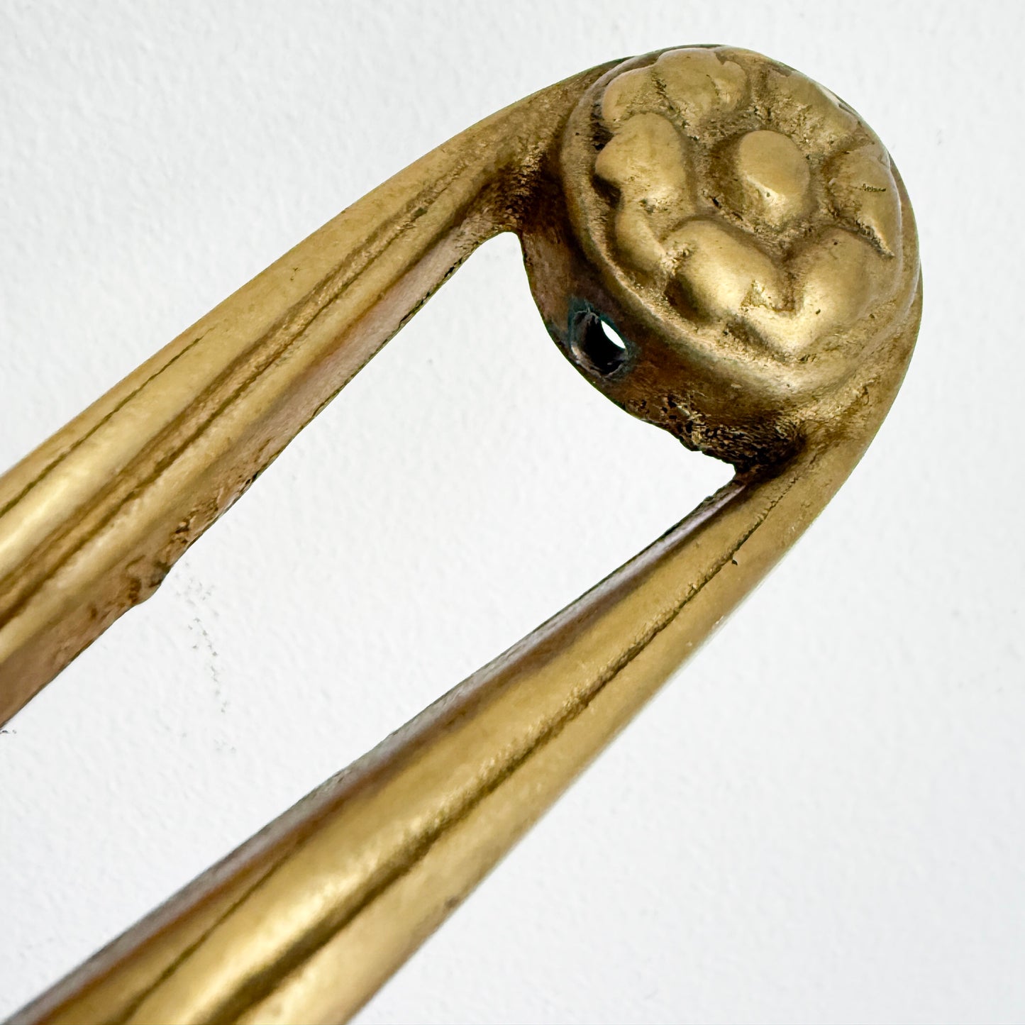 Vintage Brass Double Wall Candle Sconce | Neoclassical Style, Mid-20th Century