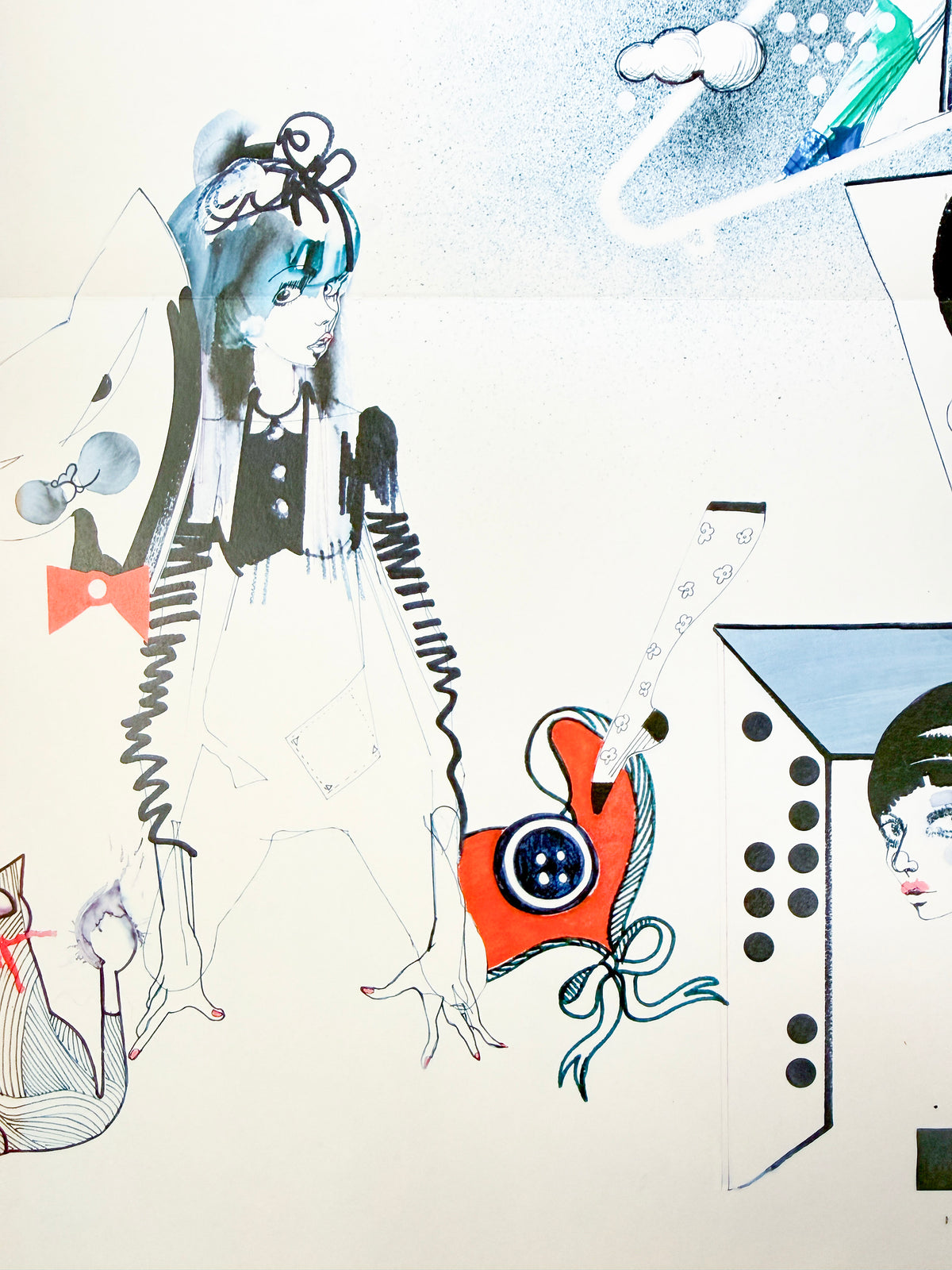 Julie Verhoeven Limited Edition Poster for Boutique by Jaeger | British Fashion Illustration, 2010