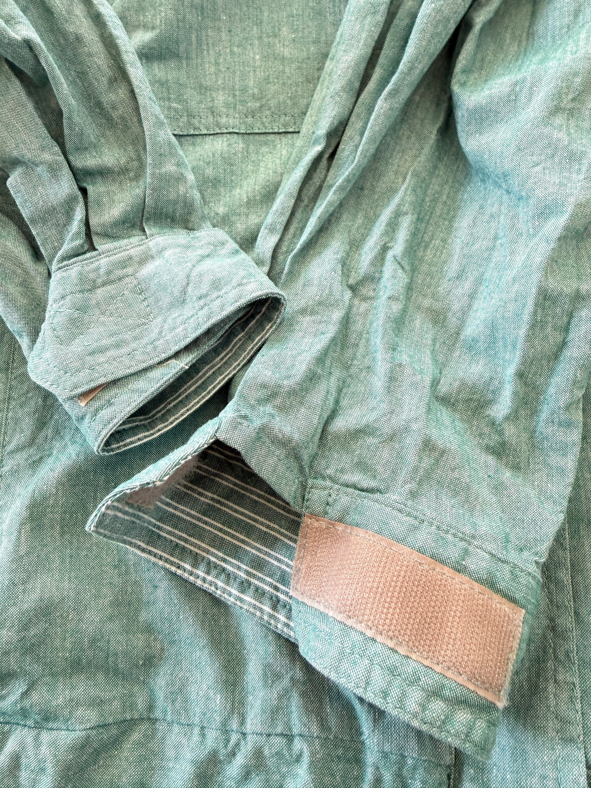 Vintage McGregor Sea Green Cotton Unisex Jacket with Asymmetric Zip | Vintage Sportswear, 1980/90s