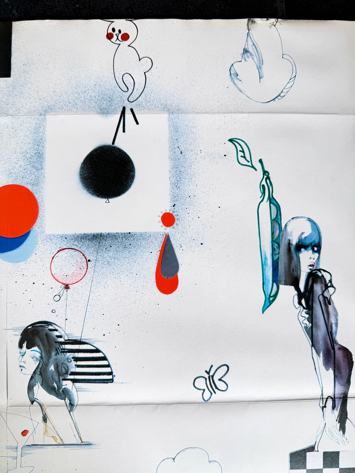 Julie Verhoeven Limited Edition Poster for Boutique by Jaeger | British Fashion Illustration, 2010