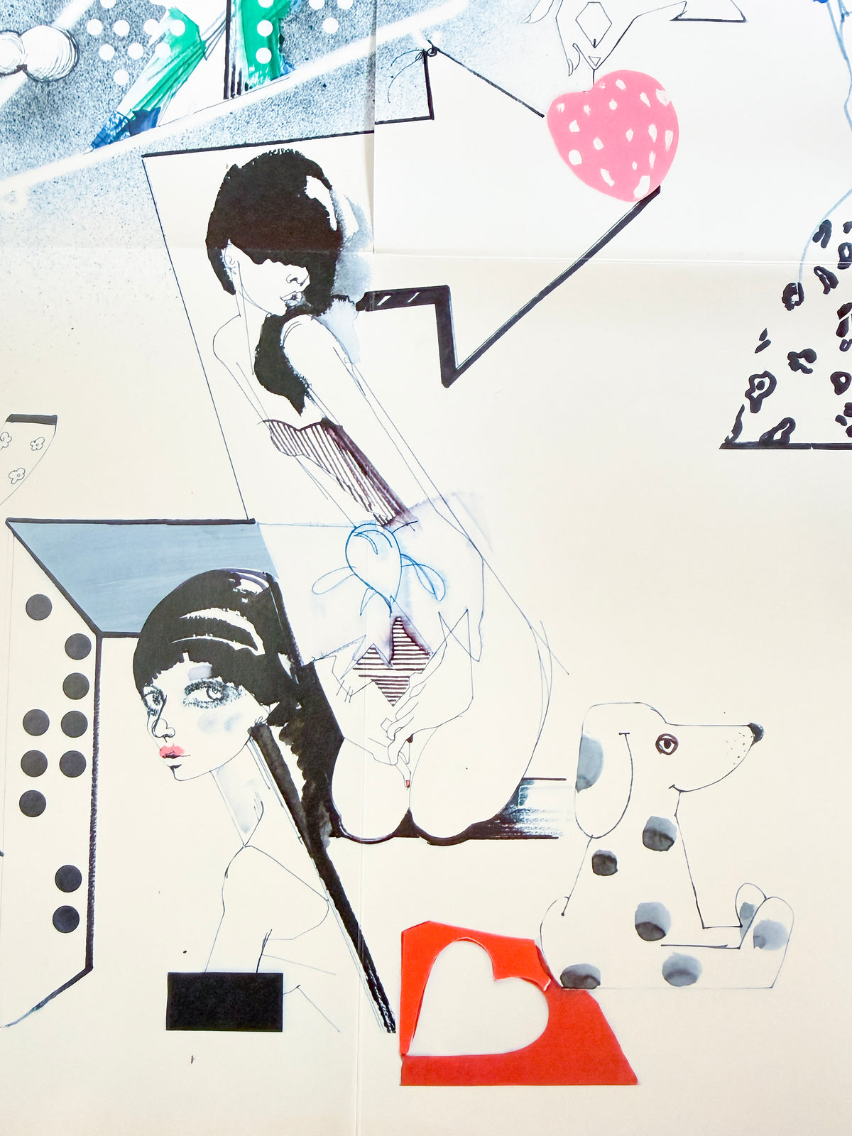 Julie Verhoeven Limited Edition Poster for Boutique by Jaeger | British Fashion Illustration, 2010