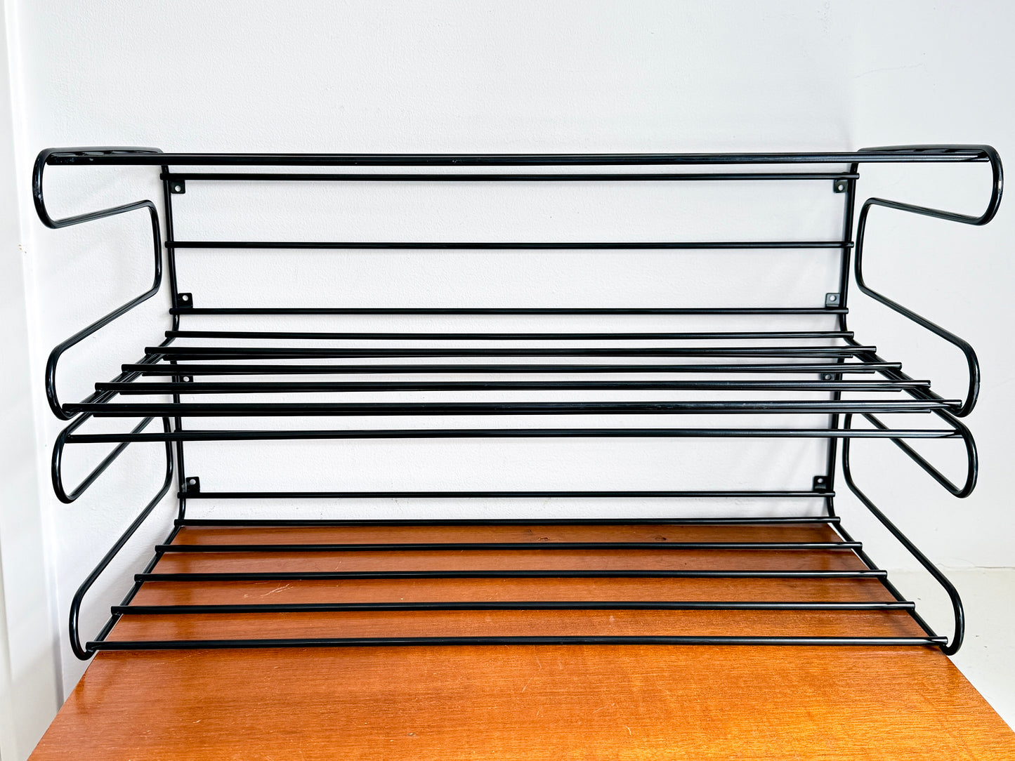 Vintage IKEA FRÄN Wall-Mounted Shoe Rack and Coat Hook | Scandinavian Modern, 1980/90s
