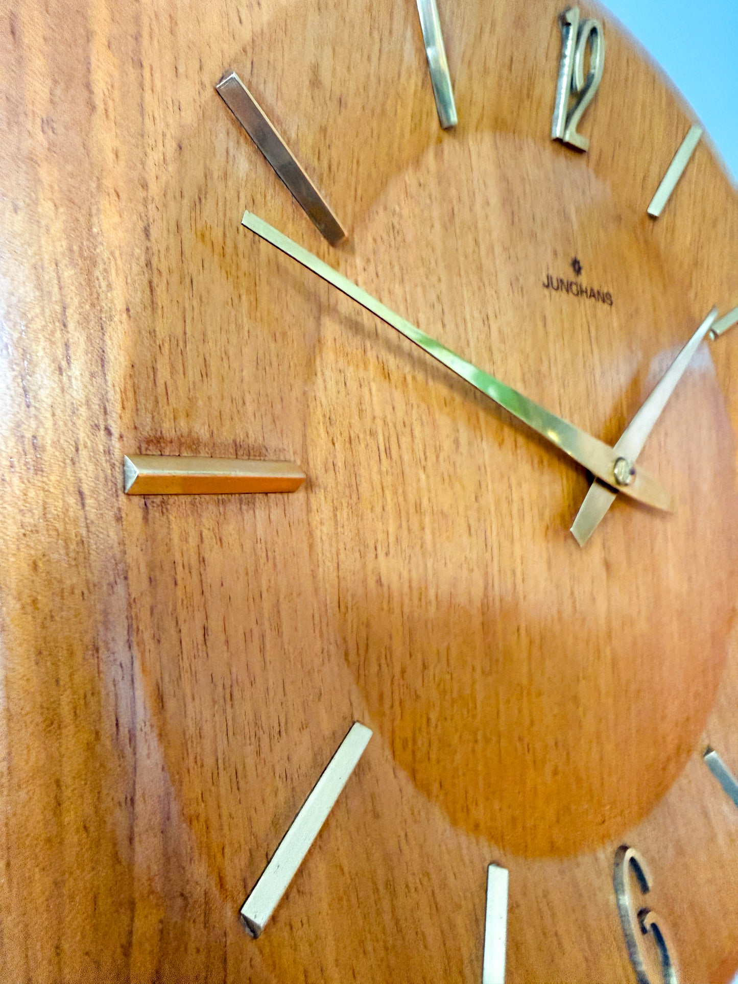Vintage Junghans Wall Clock with Pendulum and Weights | Mid-Century Modern, Mid-20th Century