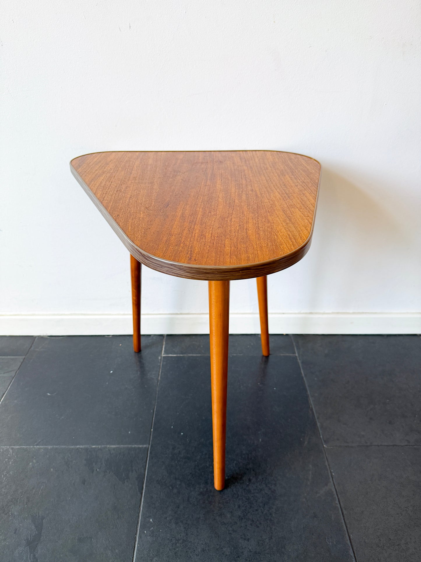 Large Asymmetrical Wooden Coffee / Side Table | Mid-Century Modern, 1960s