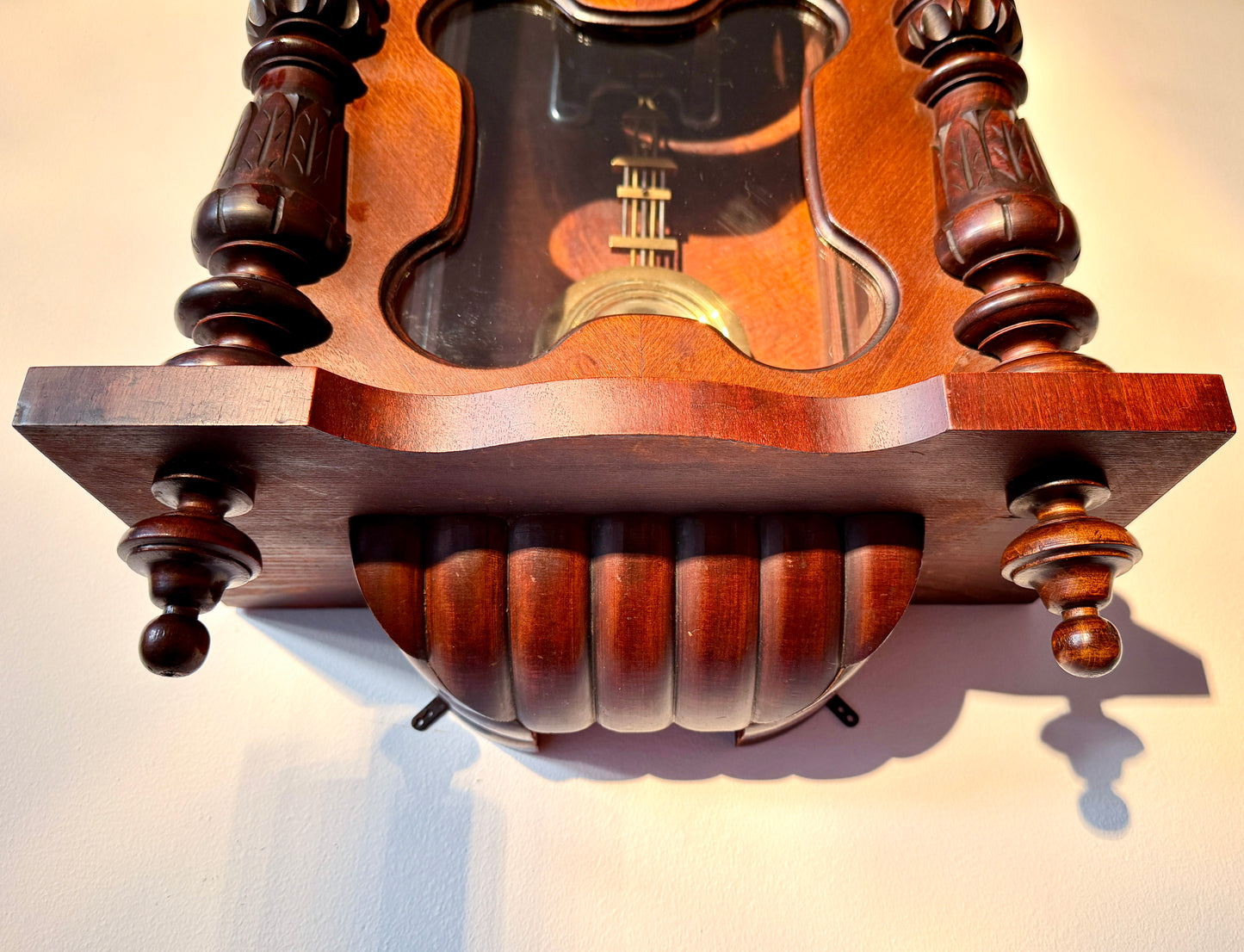 Antique Pendulum Wall Clock by Junghans  | Historicist / Black Forest Style, early 20th Century