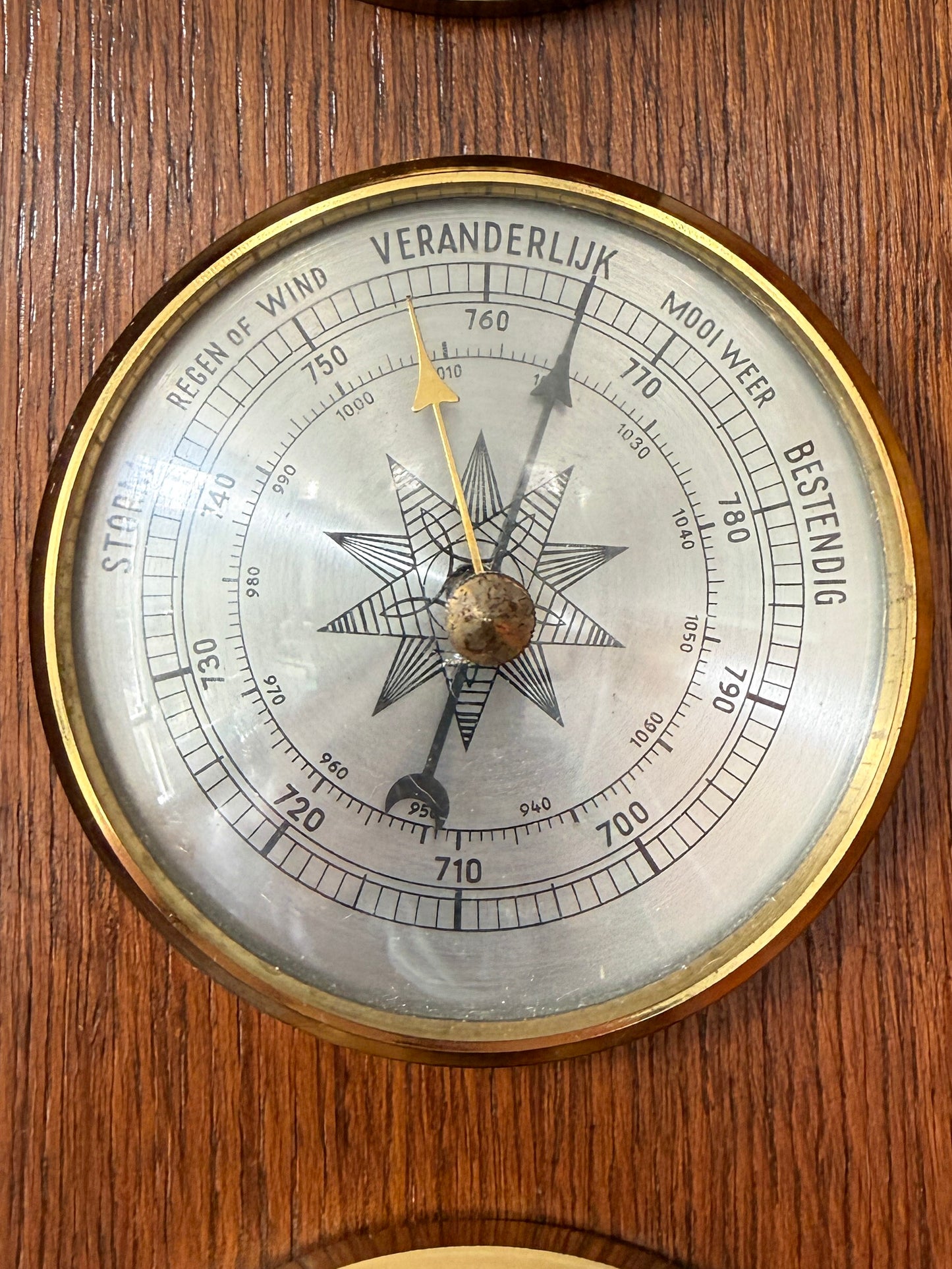 Vintage Mid-Century Wall Weather Station | Scandinavian Modern, Mid-20th century