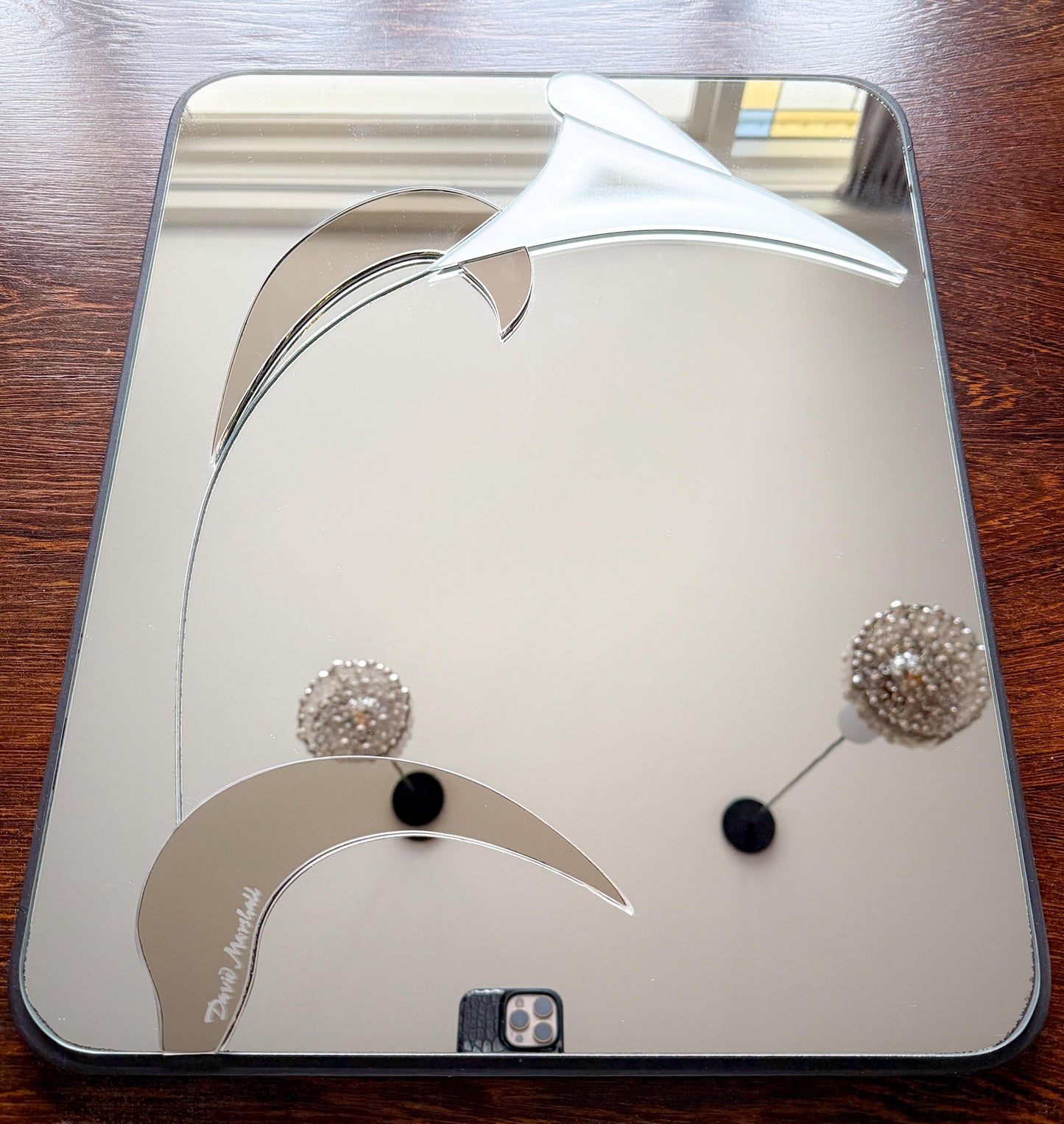 Layered Wall Mirror by David Marshall | Sculptural, 1989