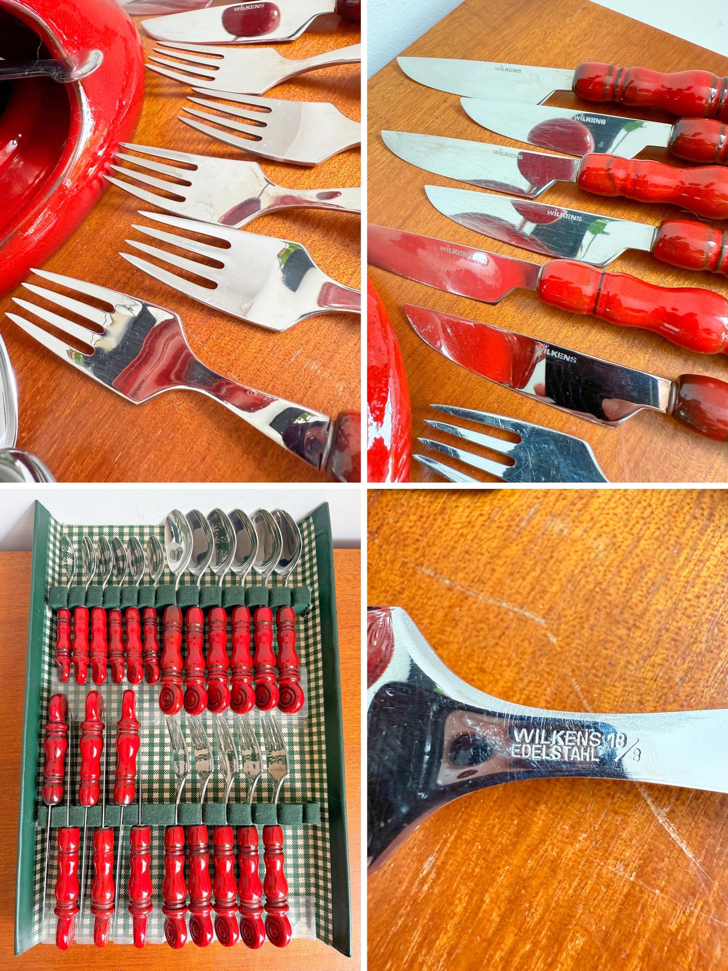 Vintage Wilkens Tirol Cutlery Set with Fondue Pot | Mid-Century, 1970s