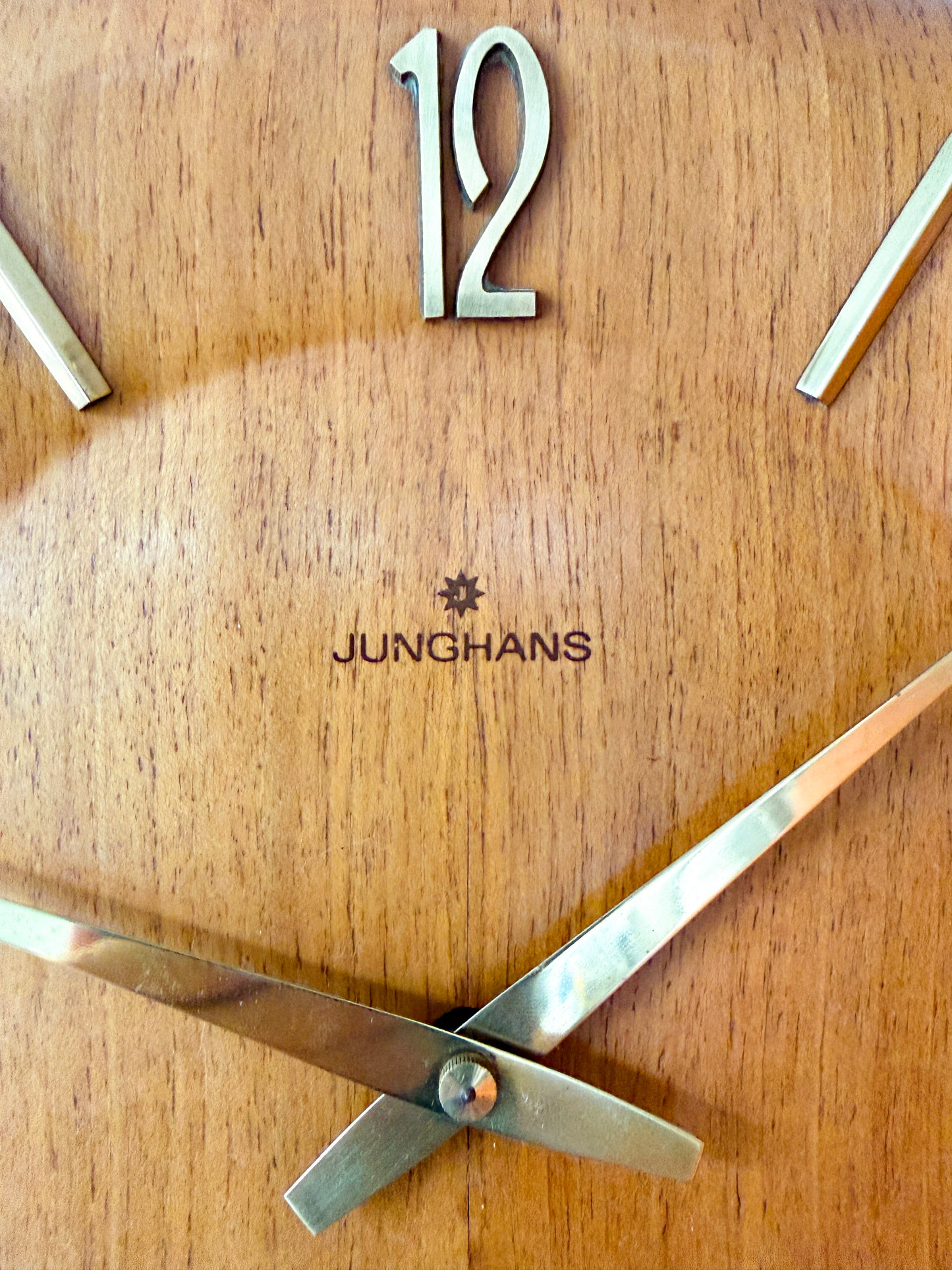 Vintage Junghans Wall Clock with Pendulum and Weights | Mid-Century Modern, Mid-20th Century