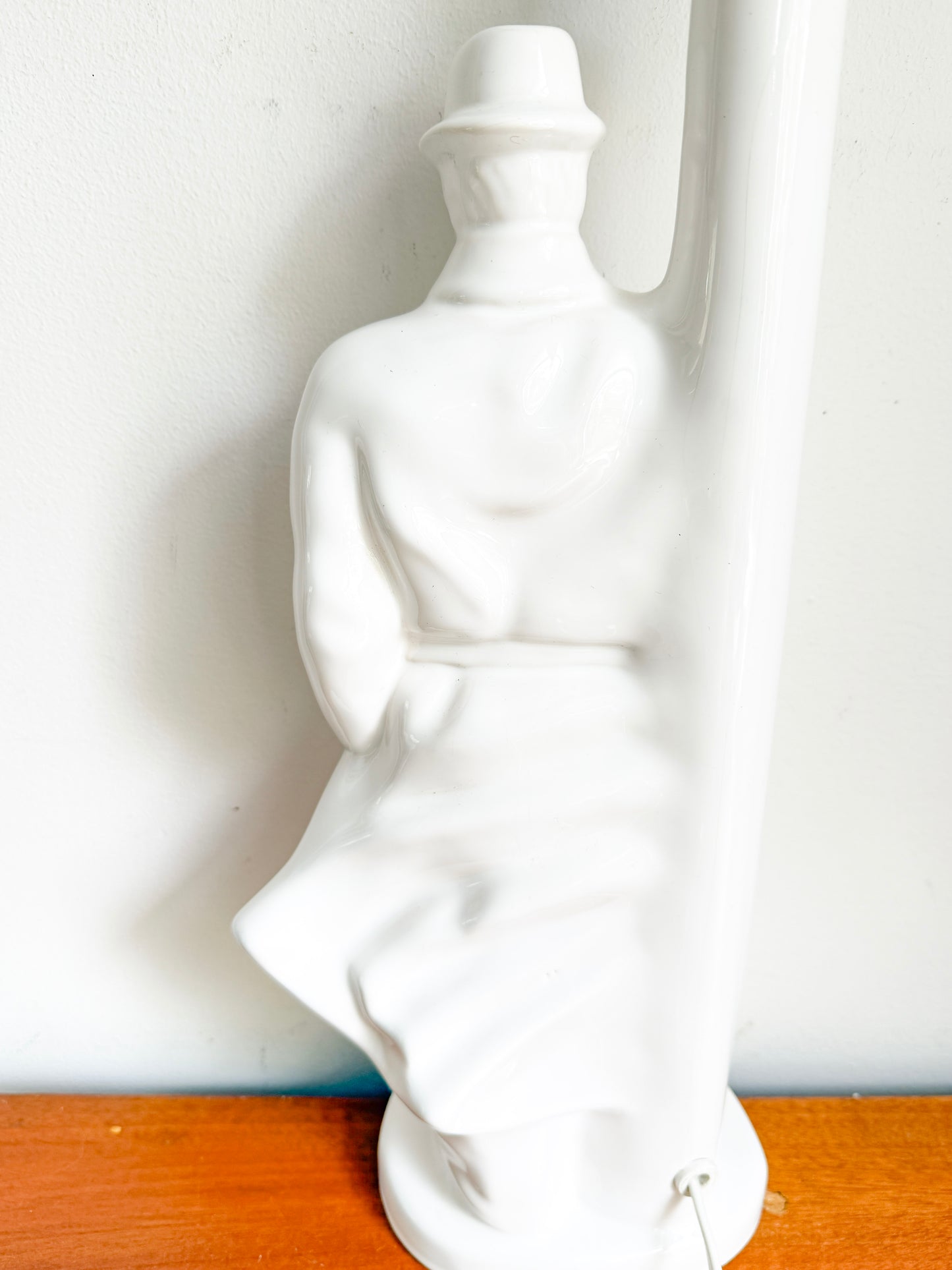 Vintage Ceramic Detective Table Lamp | Modernist, late 20th Century