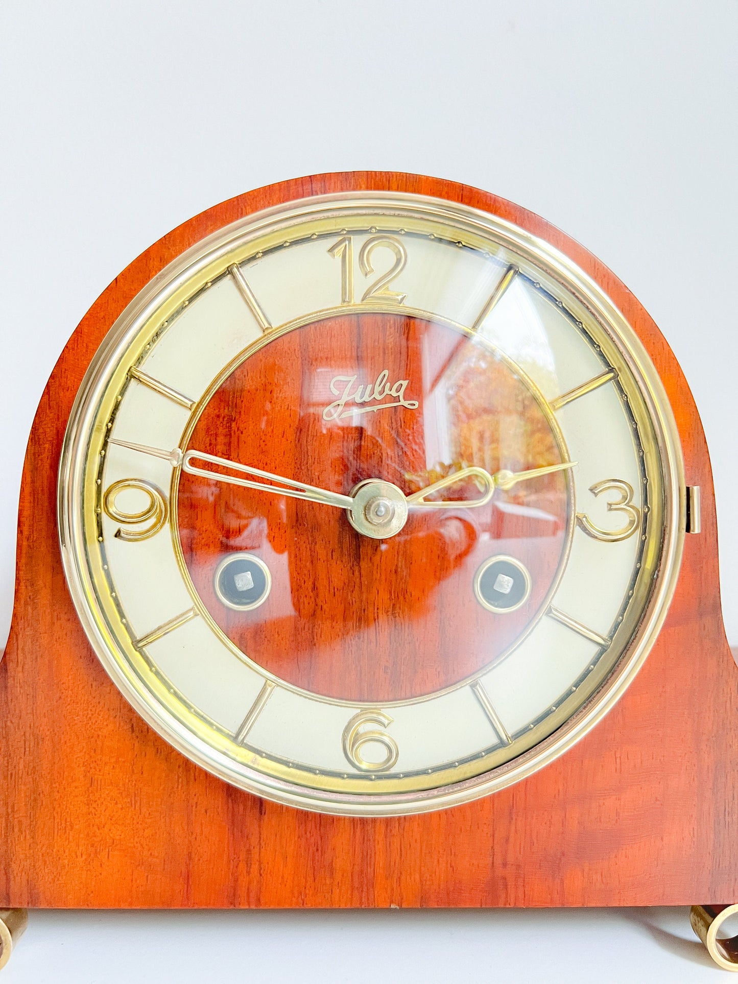 Vintage Juba Table / Chimney Clock | Mid-Century Modern, 1950s