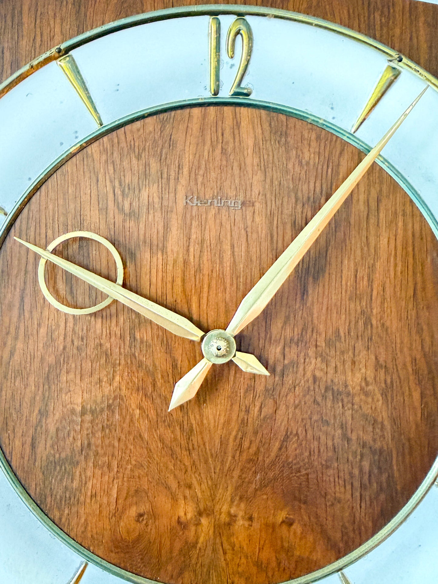 Vintage Wall Clock with Pendulum by Kieninger | Mid-Century Modern, 1960/70s