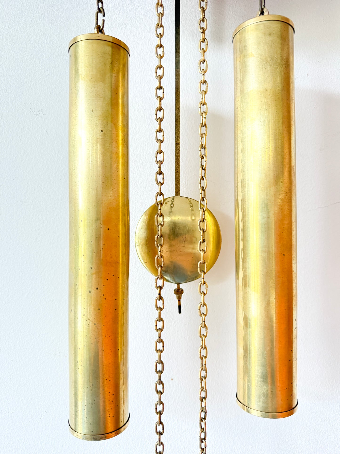 Vintage Junghans Wall Clock with Pendulum and Weights | Mid-Century Modern, Mid-20th Century