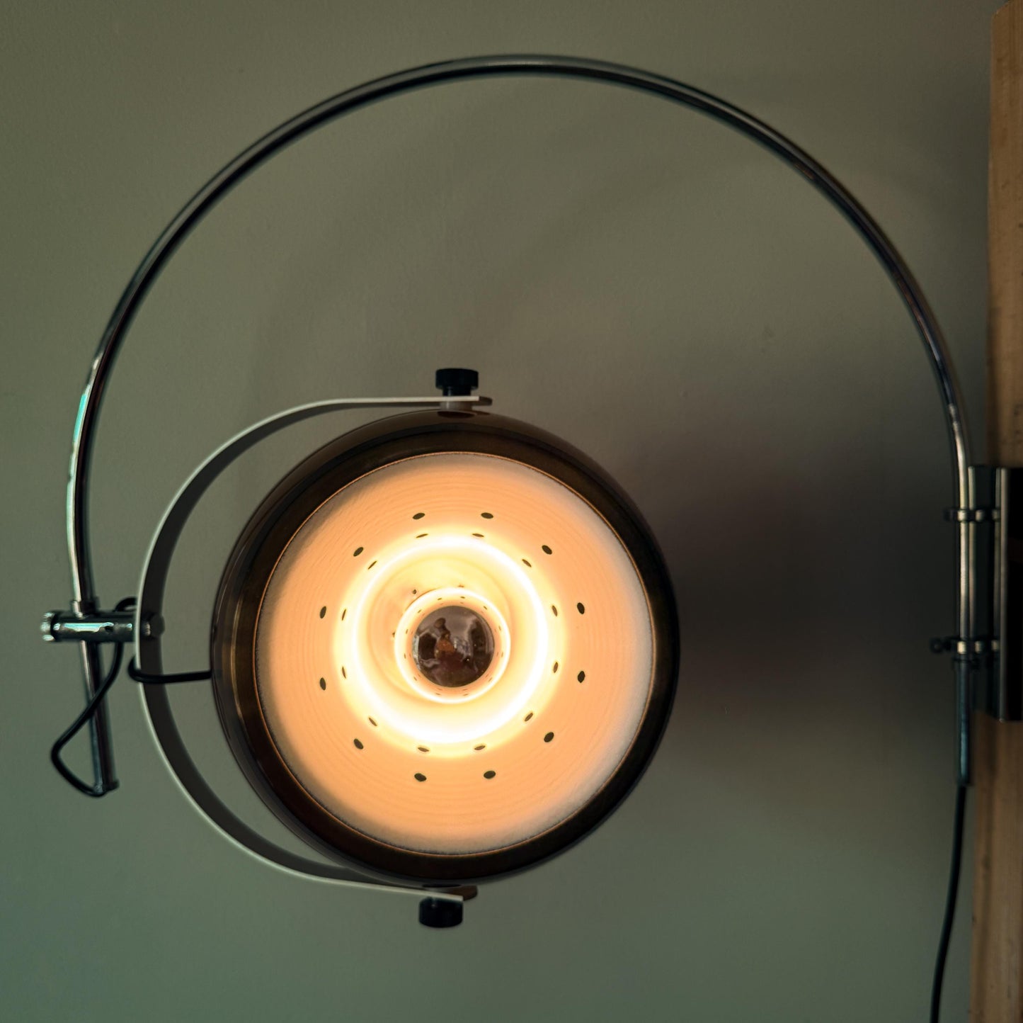 Mushroom Wall Arc Lamp by Dijkstra | Mid-Century Style