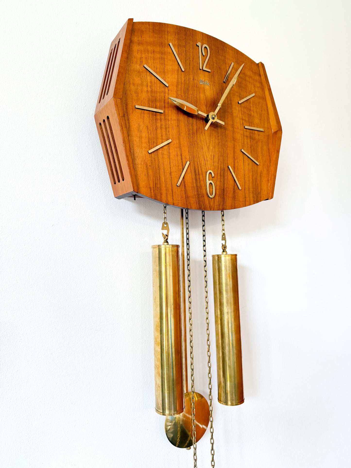 Vintage Wuba Pendulum Wall Clock | Mid-Century Modern, 1960/70s
