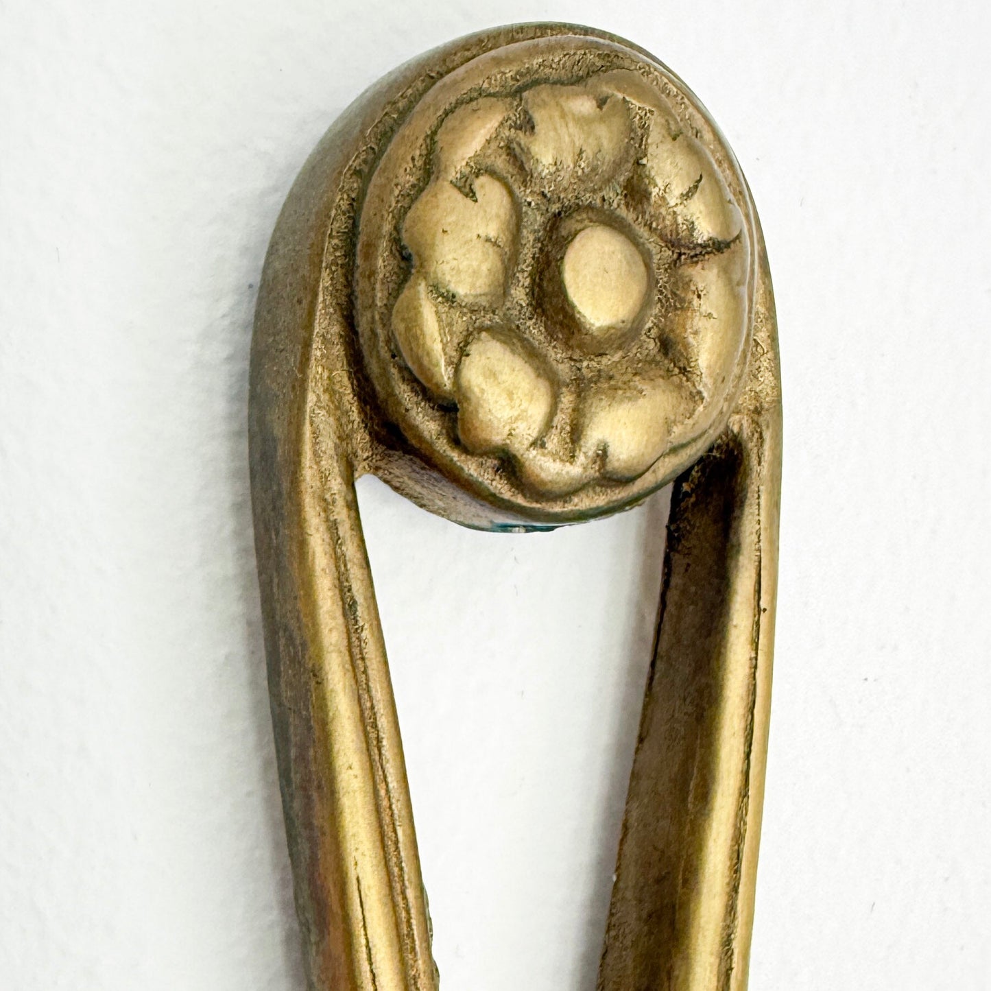 Vintage Brass Double Wall Candle Sconce | Neoclassical Style, Mid-20th Century
