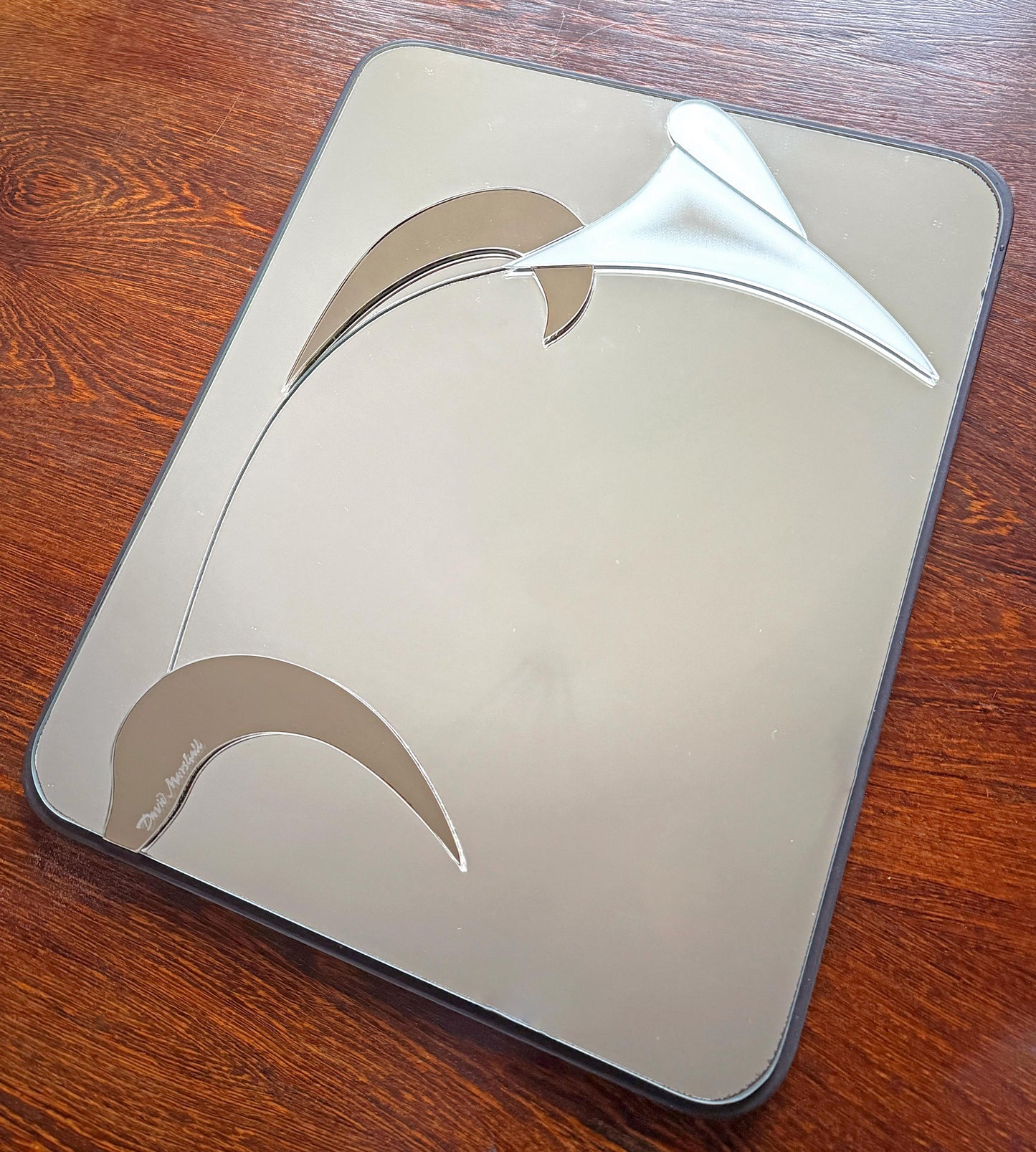 Layered Wall Mirror by David Marshall | Sculptural, 1989