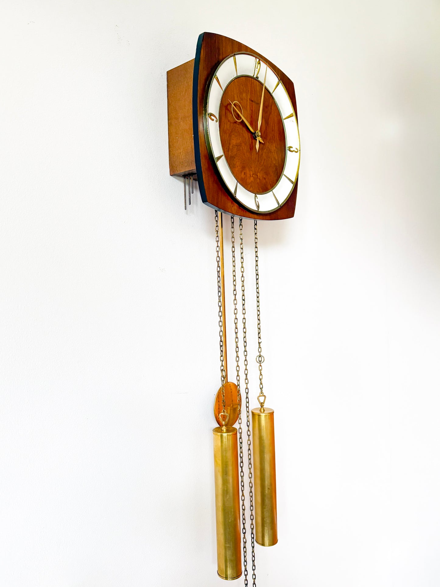 Vintage Wall Clock with Pendulum by Kieninger | Mid-Century Modern, 1960/70s