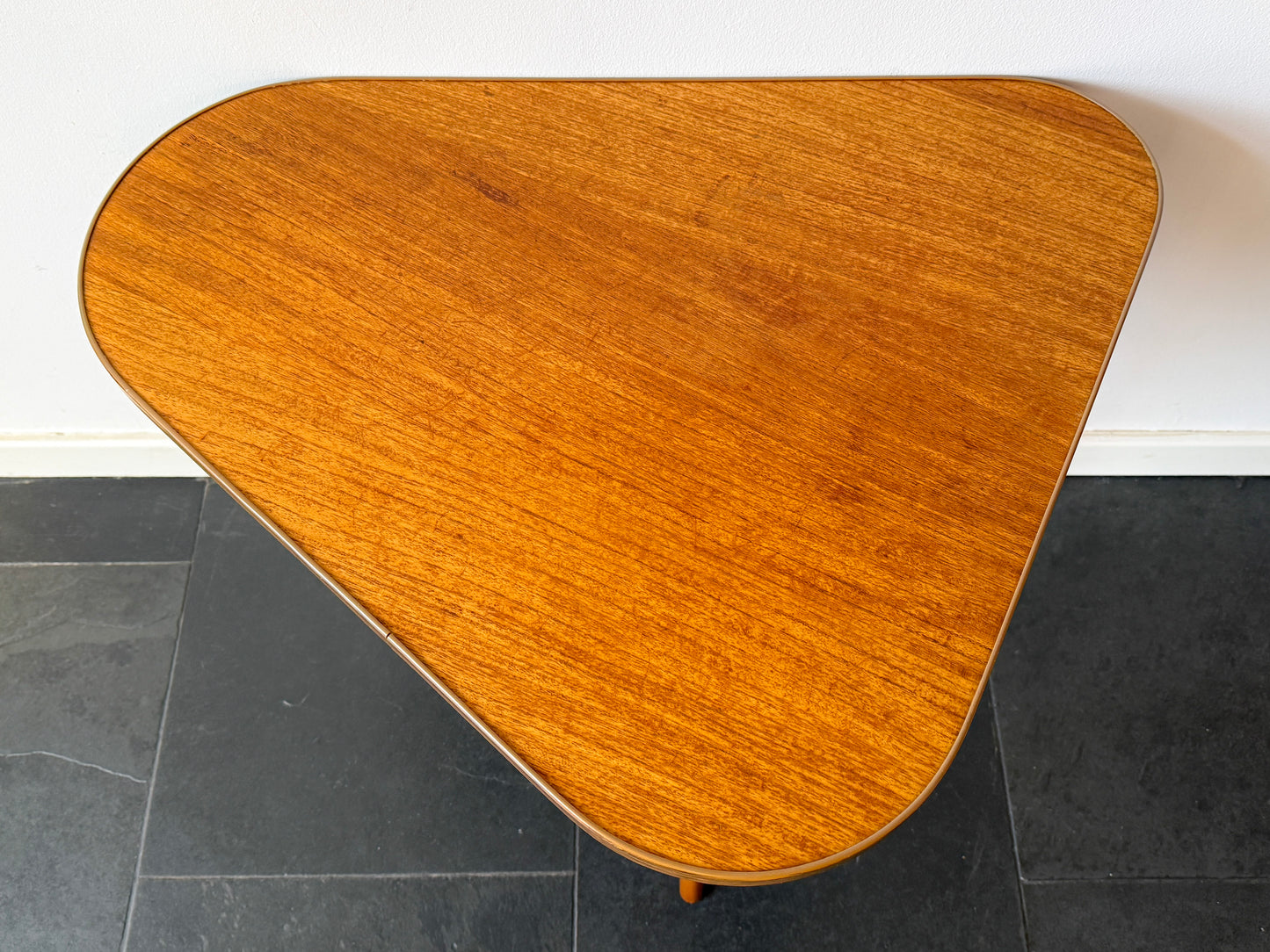 Large Asymmetrical Wooden Coffee / Side Table | Mid-Century Modern, 1960s