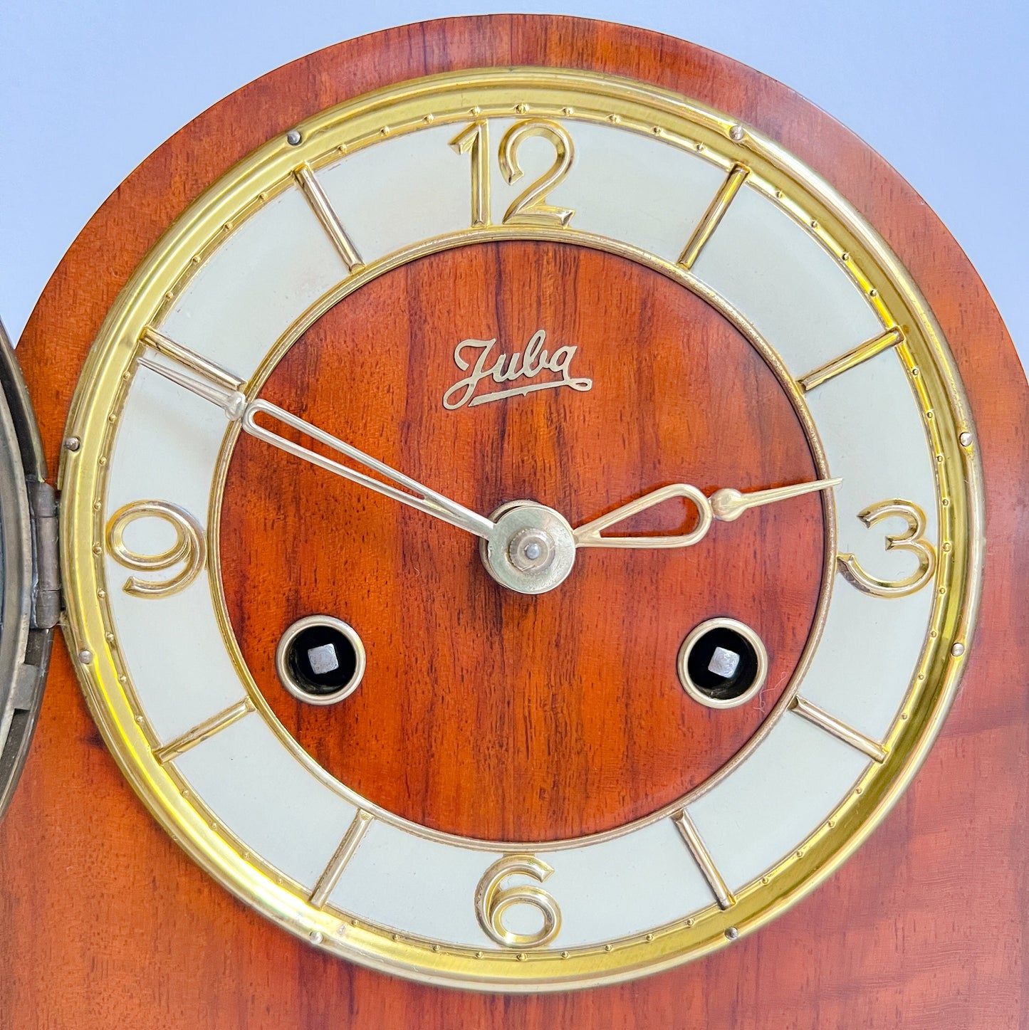 Vintage Juba Table / Chimney Clock | Mid-Century Modern, 1950s