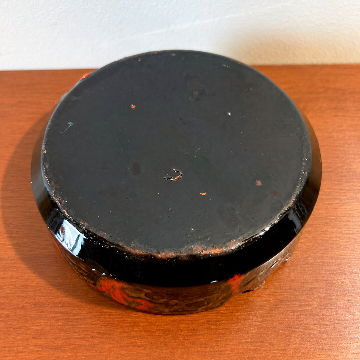 Vintage Fat Lava Ceramic Ashtray | Mid-Century Modern, 1960/70s