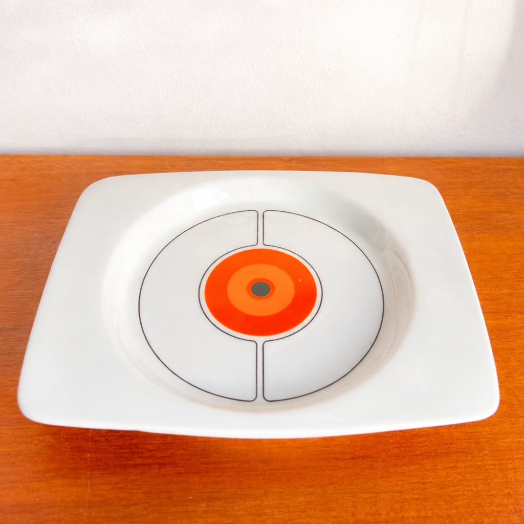 Vintage Modernist rectangular serving platter by Thomas Rosenthal, porcelain. By Vintagefindsbyrenata