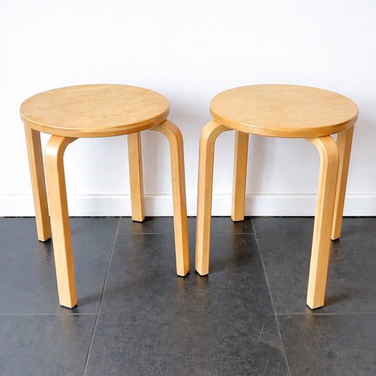 Scandinavian style IKEA Frosta wooden stool, birch plywood, vintage Scandinavian design. By Vintagefindsbyrenata